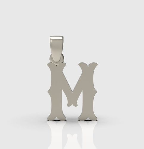 Alphabet Latin M 3D model 3D printable | CGTrader