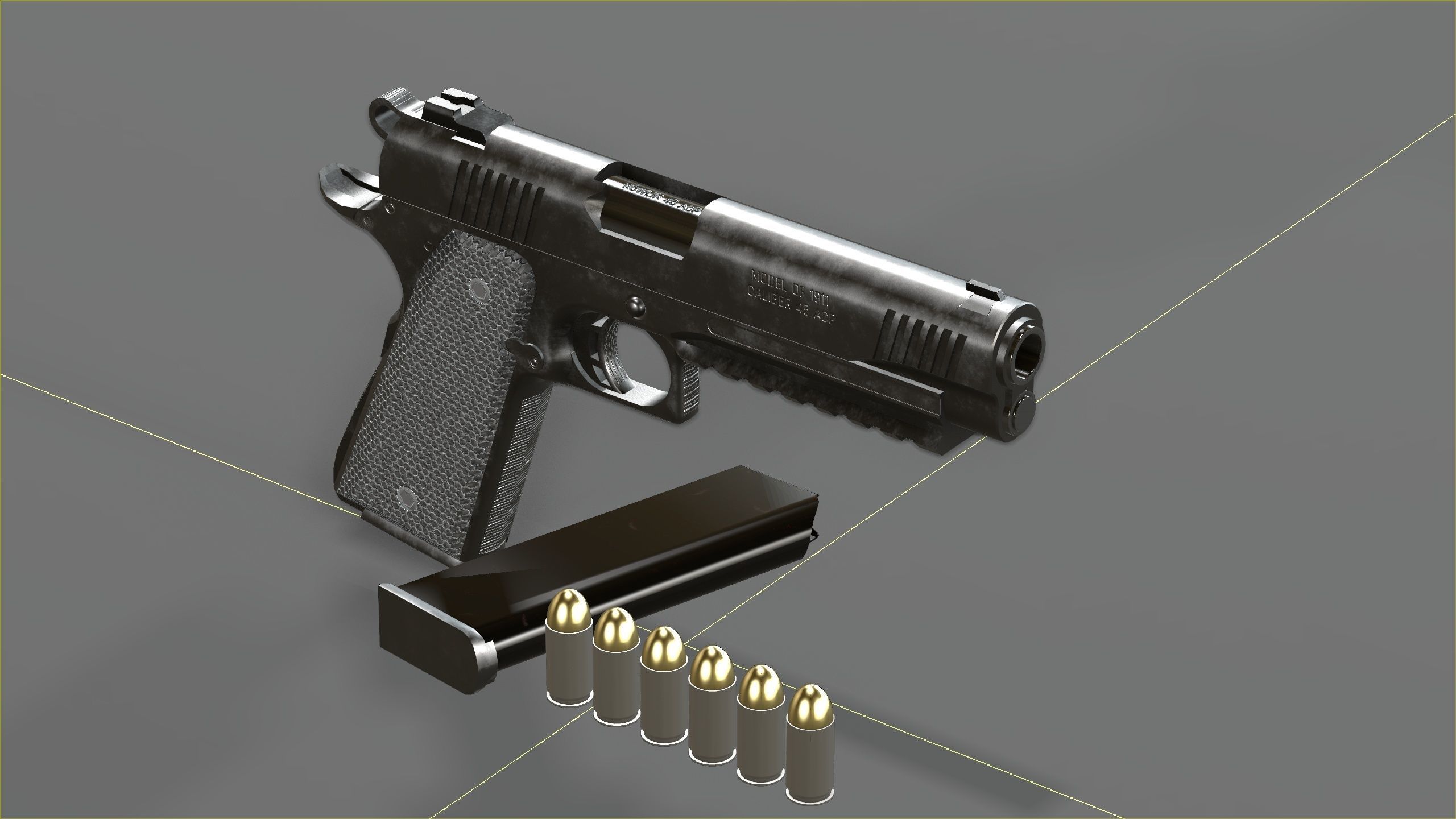 3D model Colt 1911 45 ACP with RMR VR / AR / low-poly | CGTrader