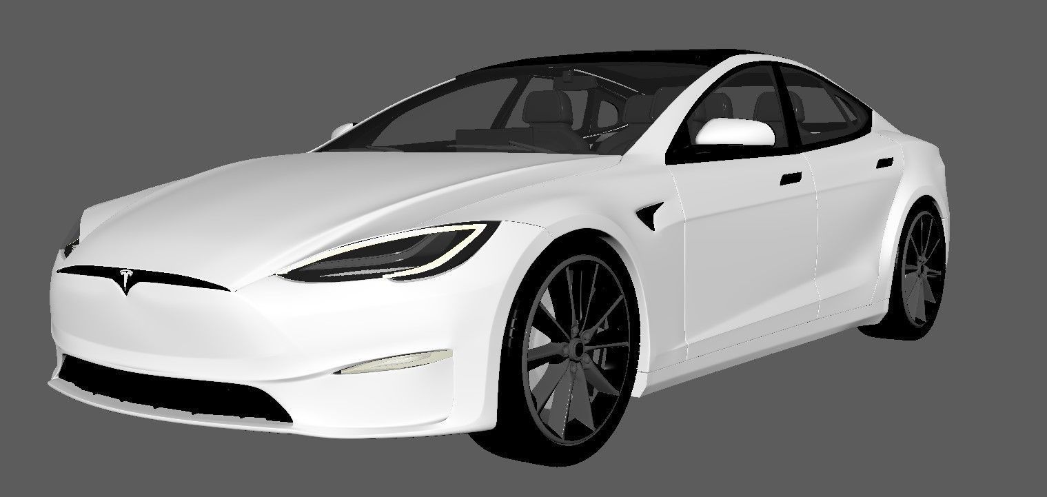 Tesla Model S Plaid 3D model CGTrader
