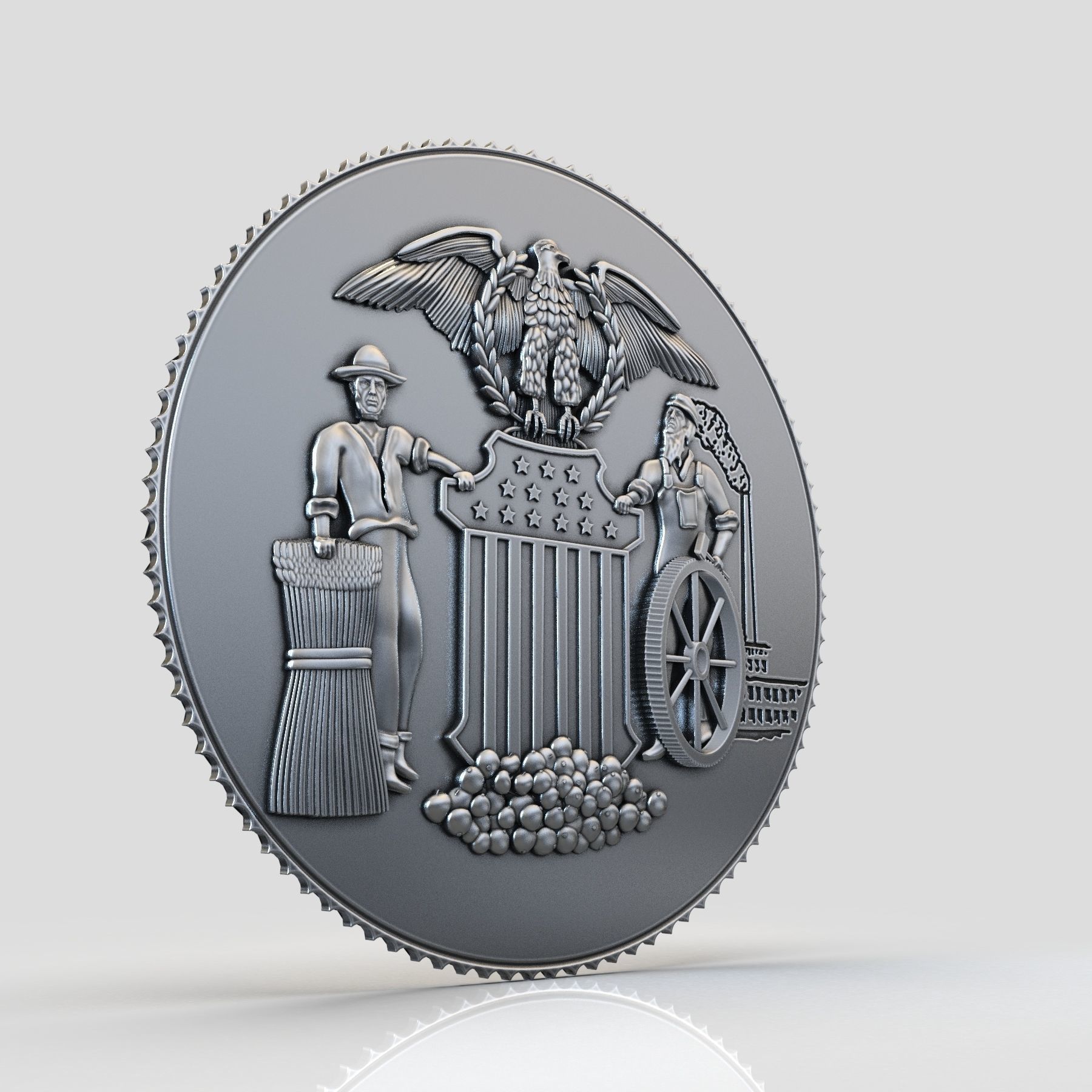 Cortland Seal 3D model 3D printable | CGTrader