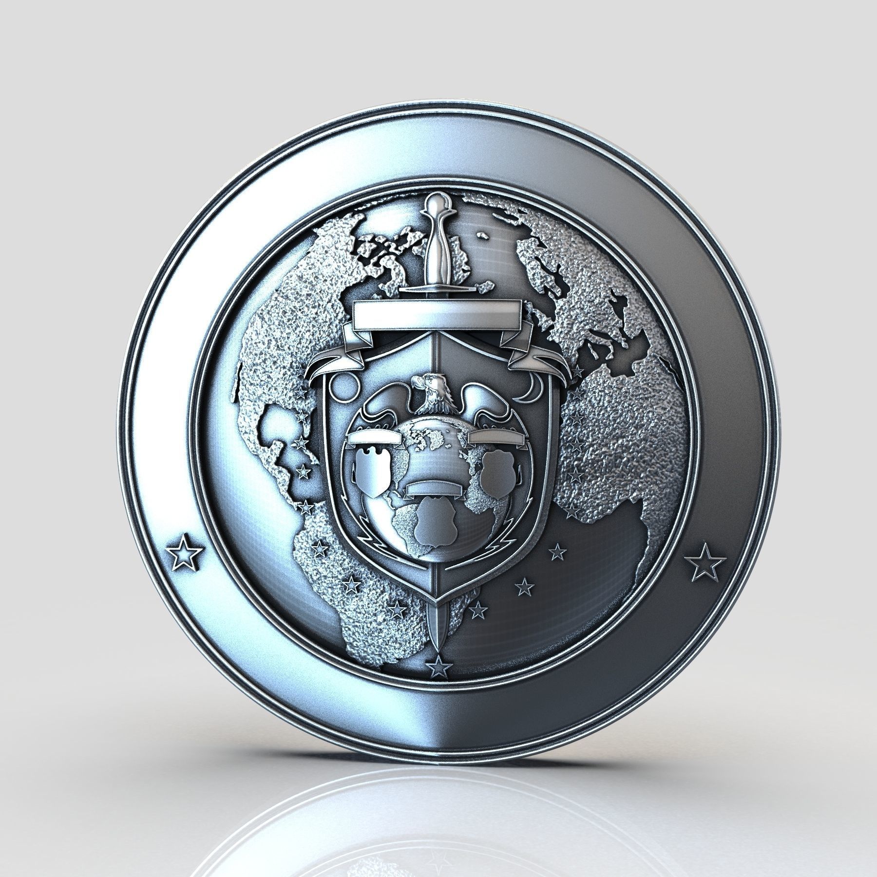 Govt Seal 3D model 3D printable | CGTrader