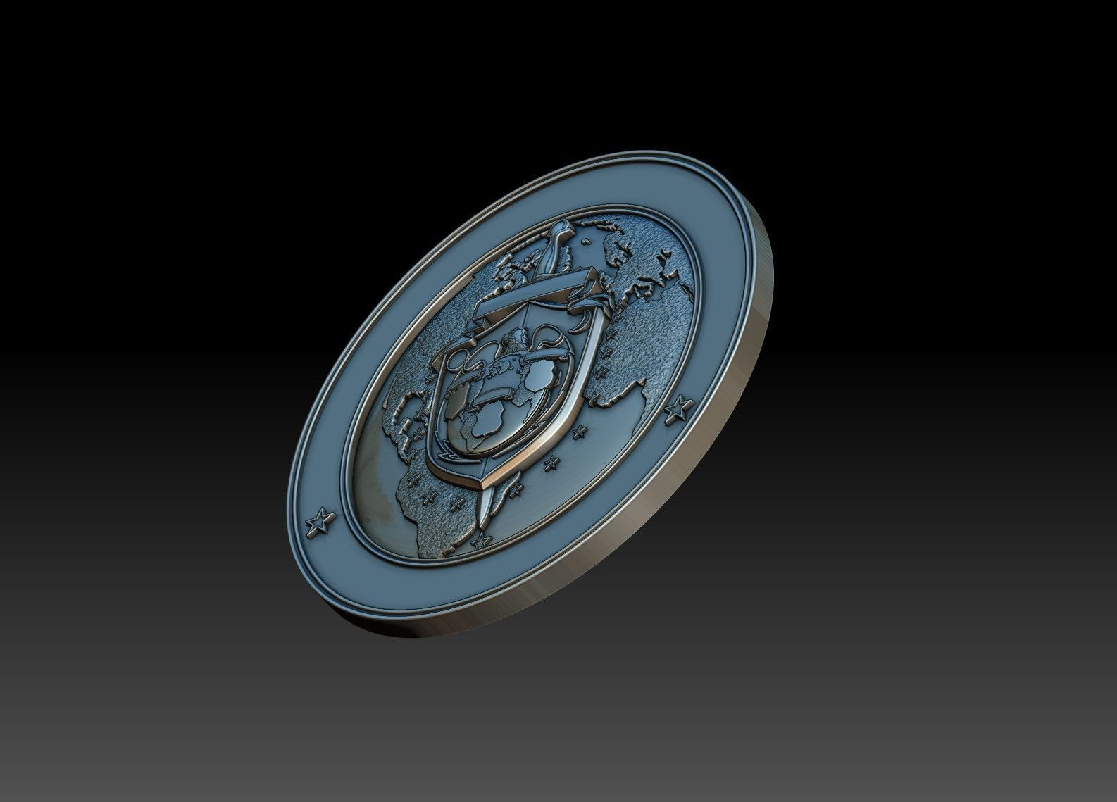 Govt Seal 3D model 3D printable | CGTrader