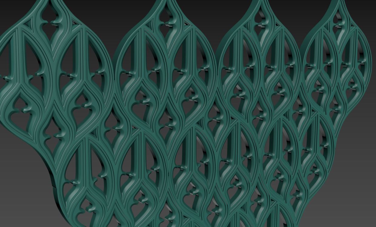 Seamless Gothic pattern 5 3D model 3D printable | CGTrader