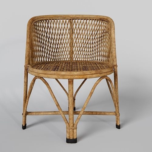 3D model BAMBOO CHAIR VR / AR / lowpoly CGTrader