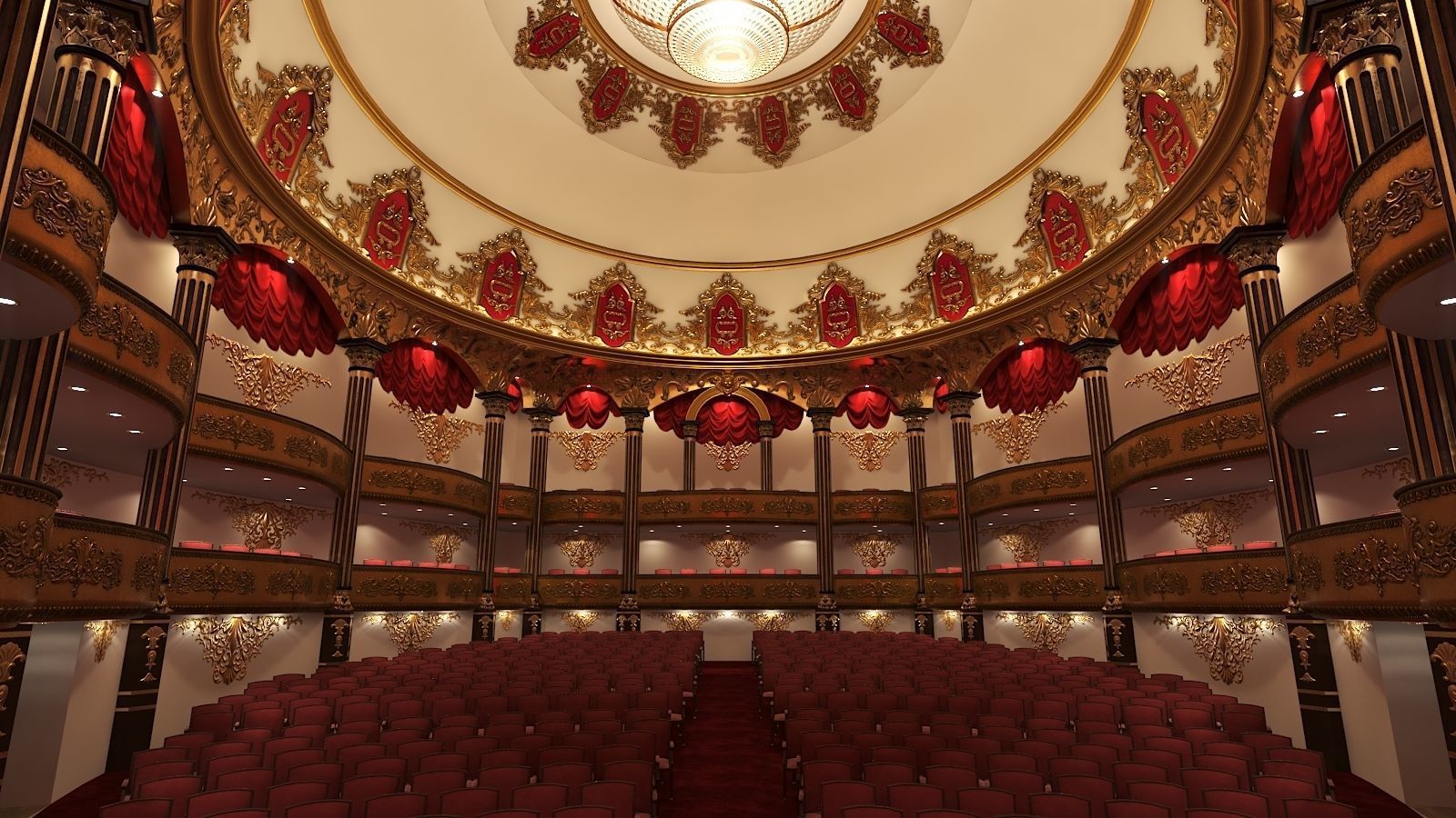 3D model Classic Theatre 2 VR / AR / low-poly | CGTrader