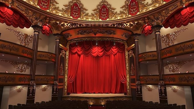 3d Model Classic Theatre 2 Vr Ar Low Poly Cgtrader 3d Model Classic Theatre 2 Vr Ar Low Poly Cgtrader
