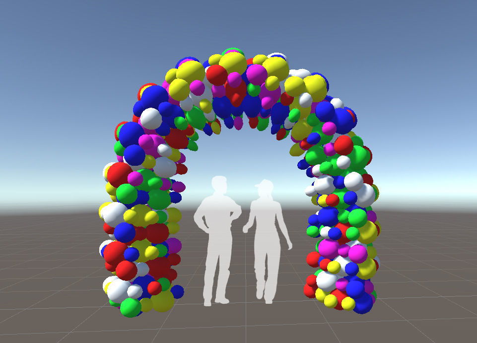 balloon gate 3D model | CGTrader