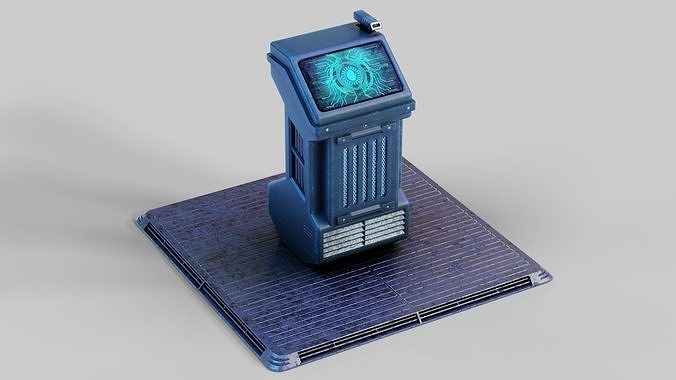 3D model Sci-fi Computer Terminal VR / AR / low-poly | CGTrader