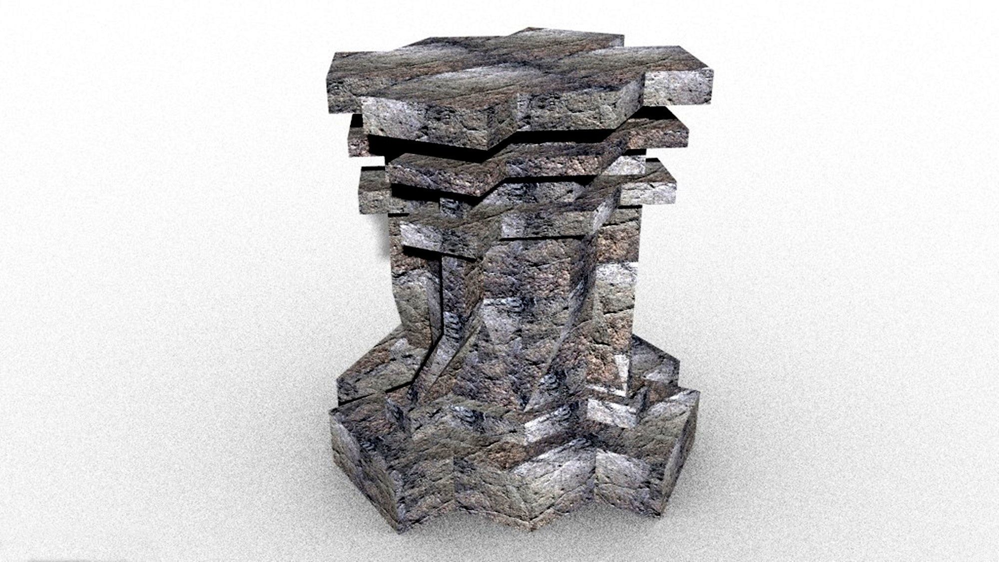 3D model pedestal sculpture statue base table VR / AR / lowpoly CGTrader