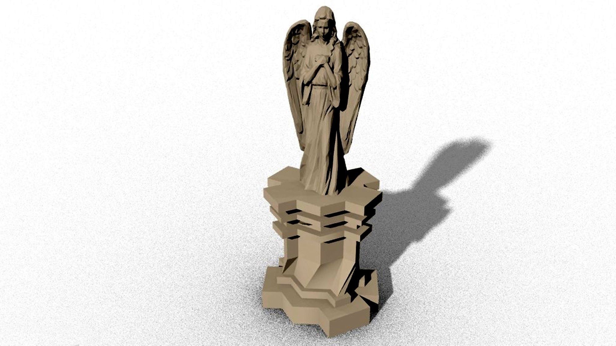 3D model pedestal sculpture statue base table VR / AR / lowpoly CGTrader