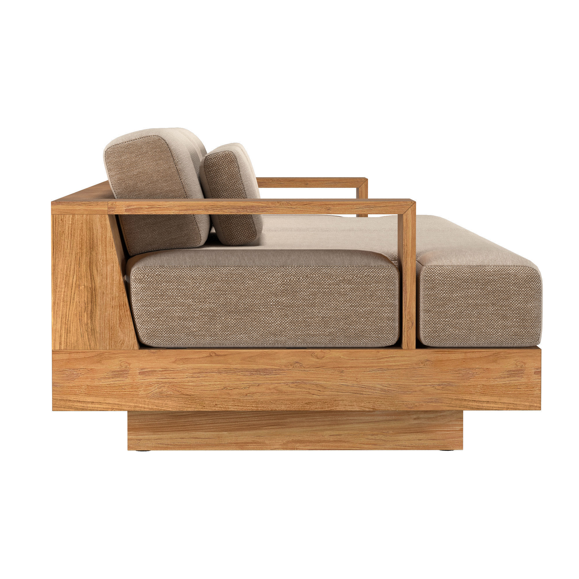 CAPE TOWN TEAK MODULAR DAYBED 3D model CGTrader