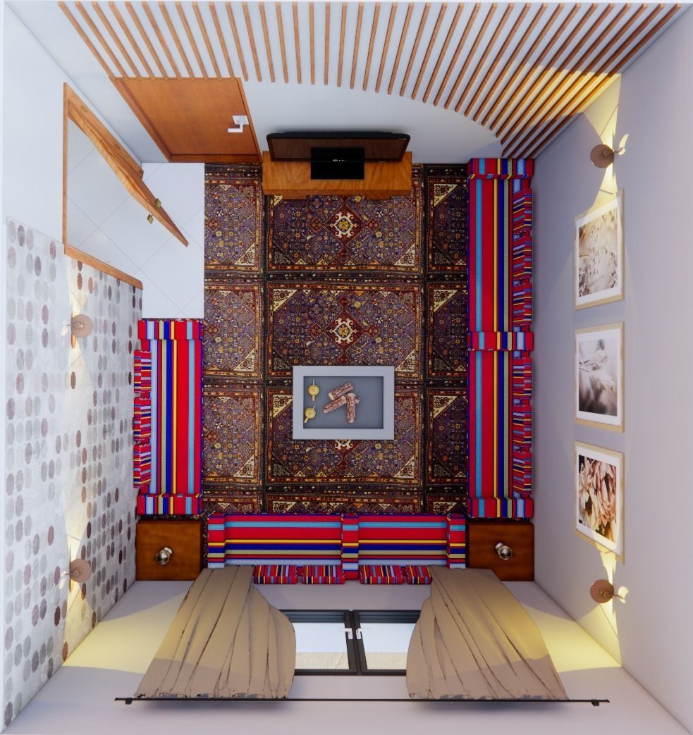 sitting room interior design 3D model | CGTrader