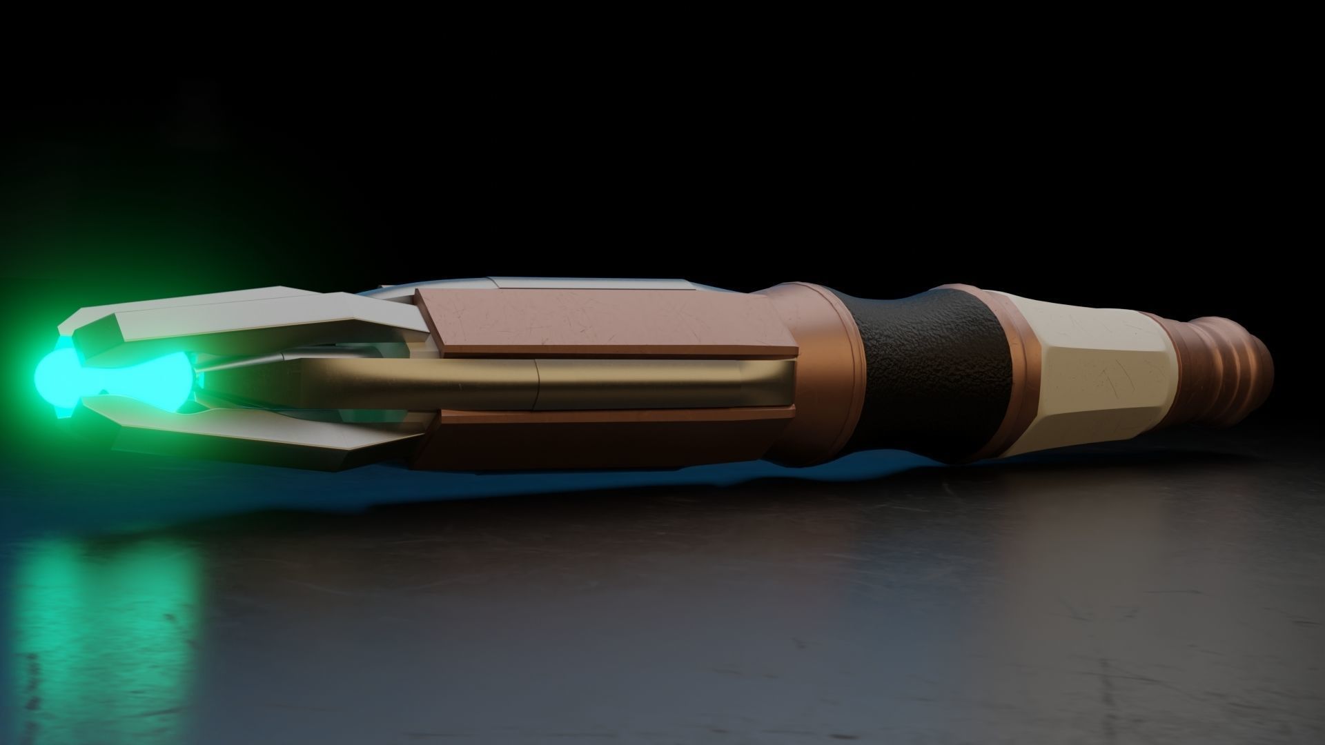 Eleventh Doctor Sonic Screwdriver 3D model 3D printable CGTrader