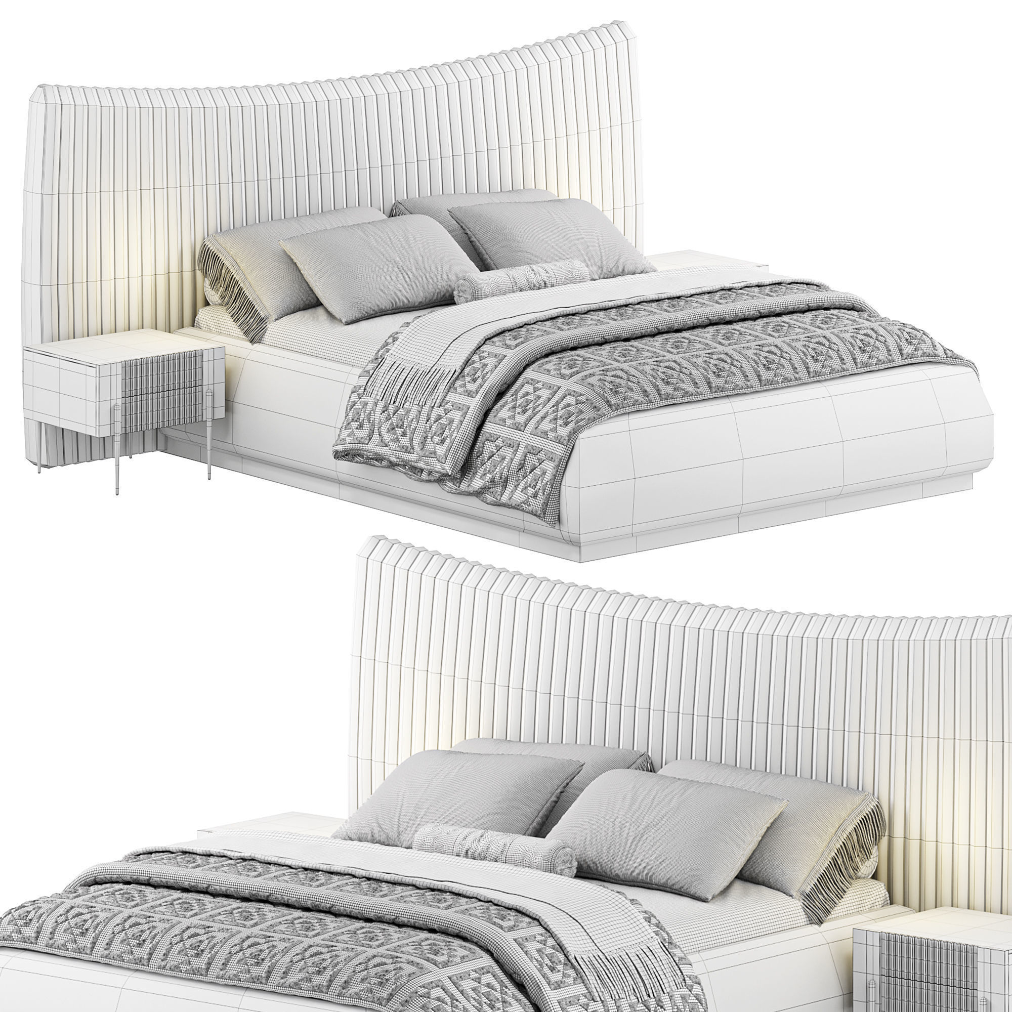 3D model Rose bed VR / AR / lowpoly CGTrader