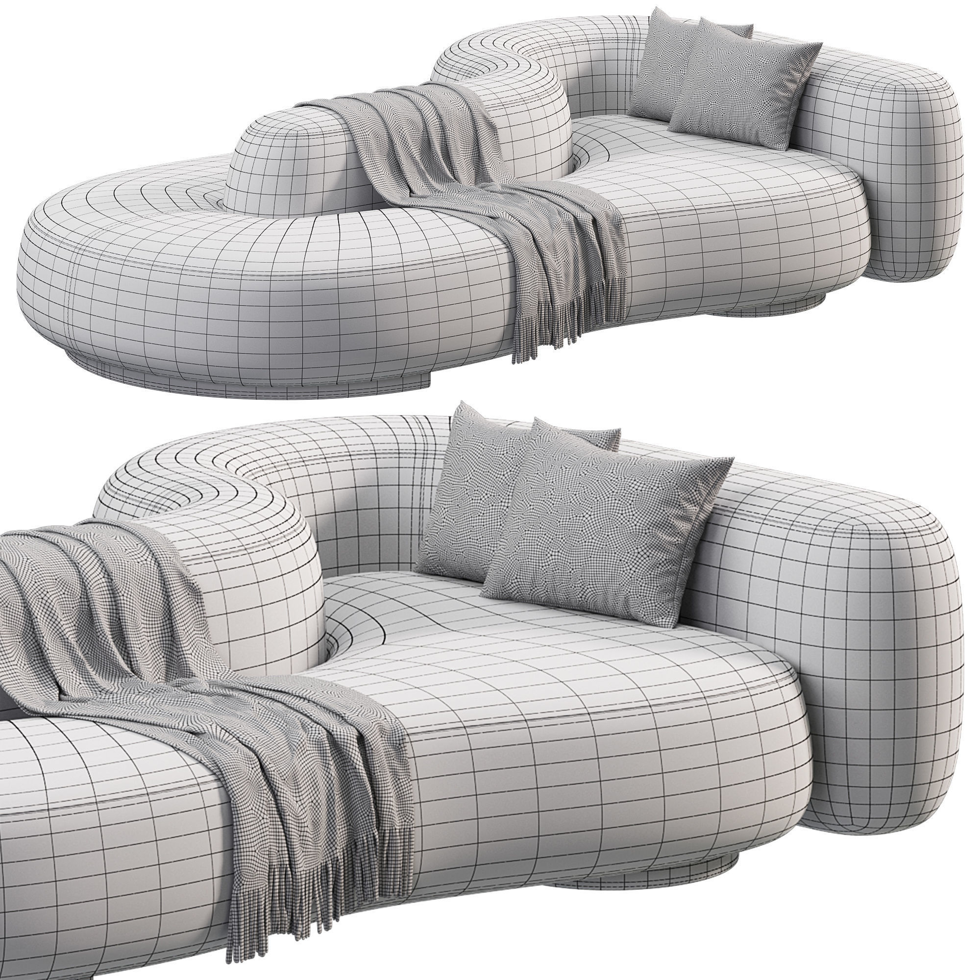 Kay sofa 3D model CGTrader