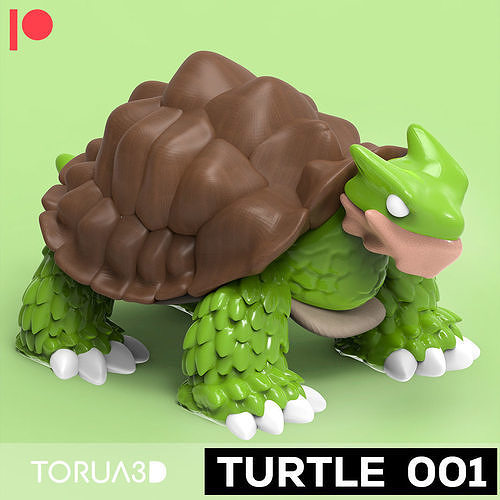 Articulated Turtle for 3d printing STL file 3D model 3D printable ...