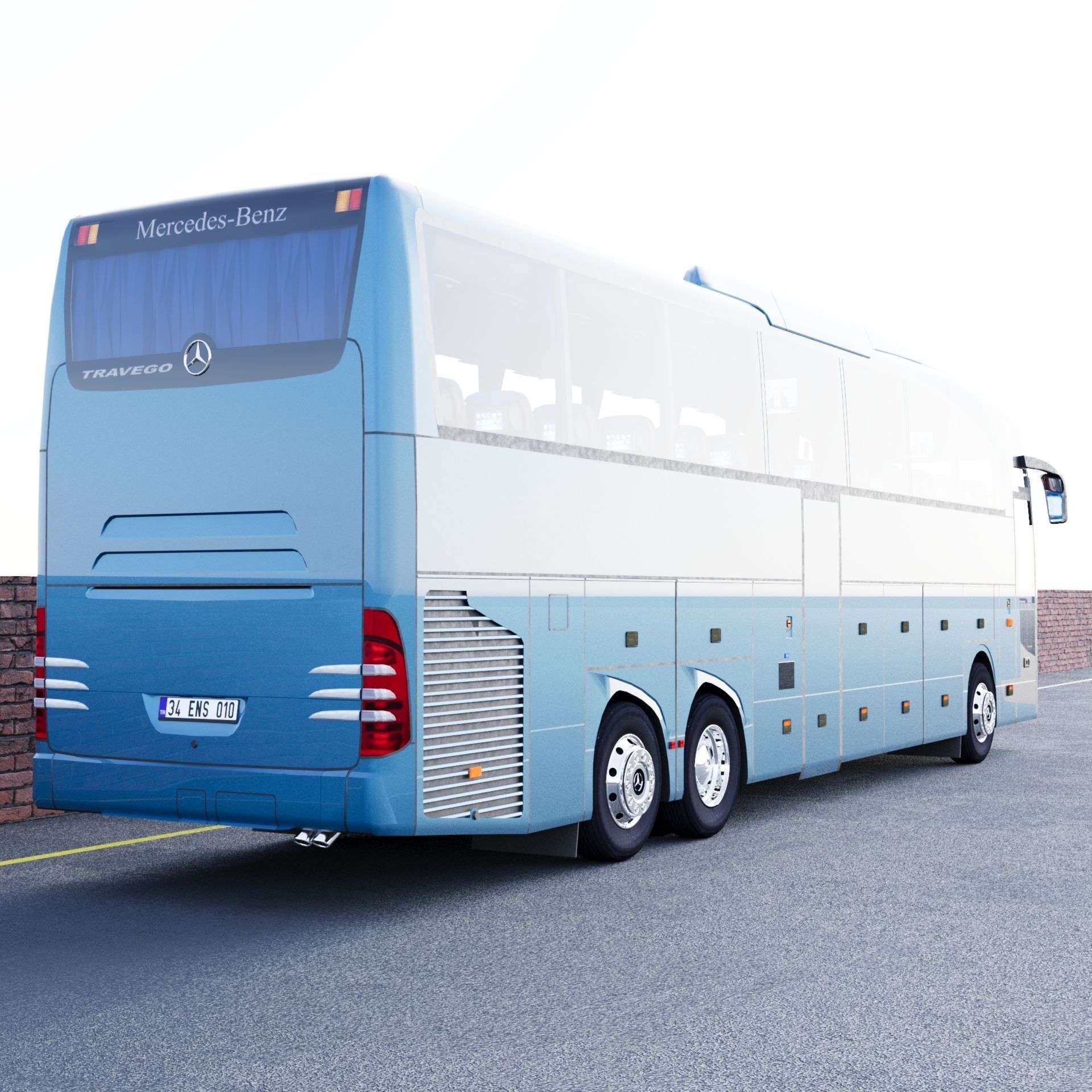 Mercedes - Benz Travego 17 SHD 3D model | CGTrader