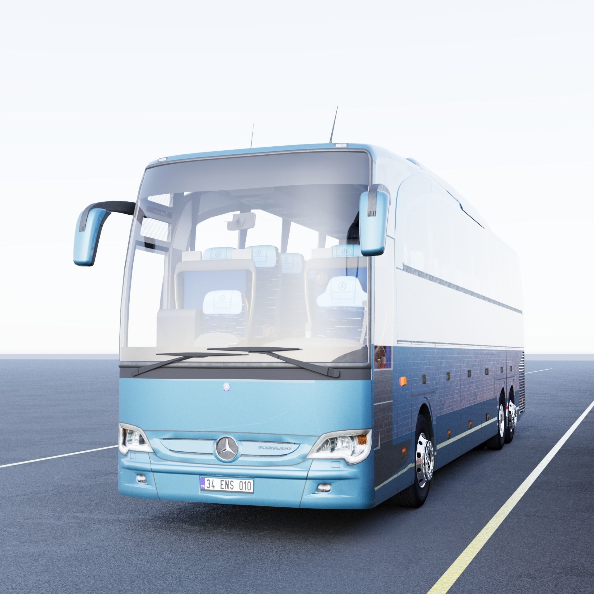 Mercedes - Benz Travego 17 SHD 3D model | CGTrader