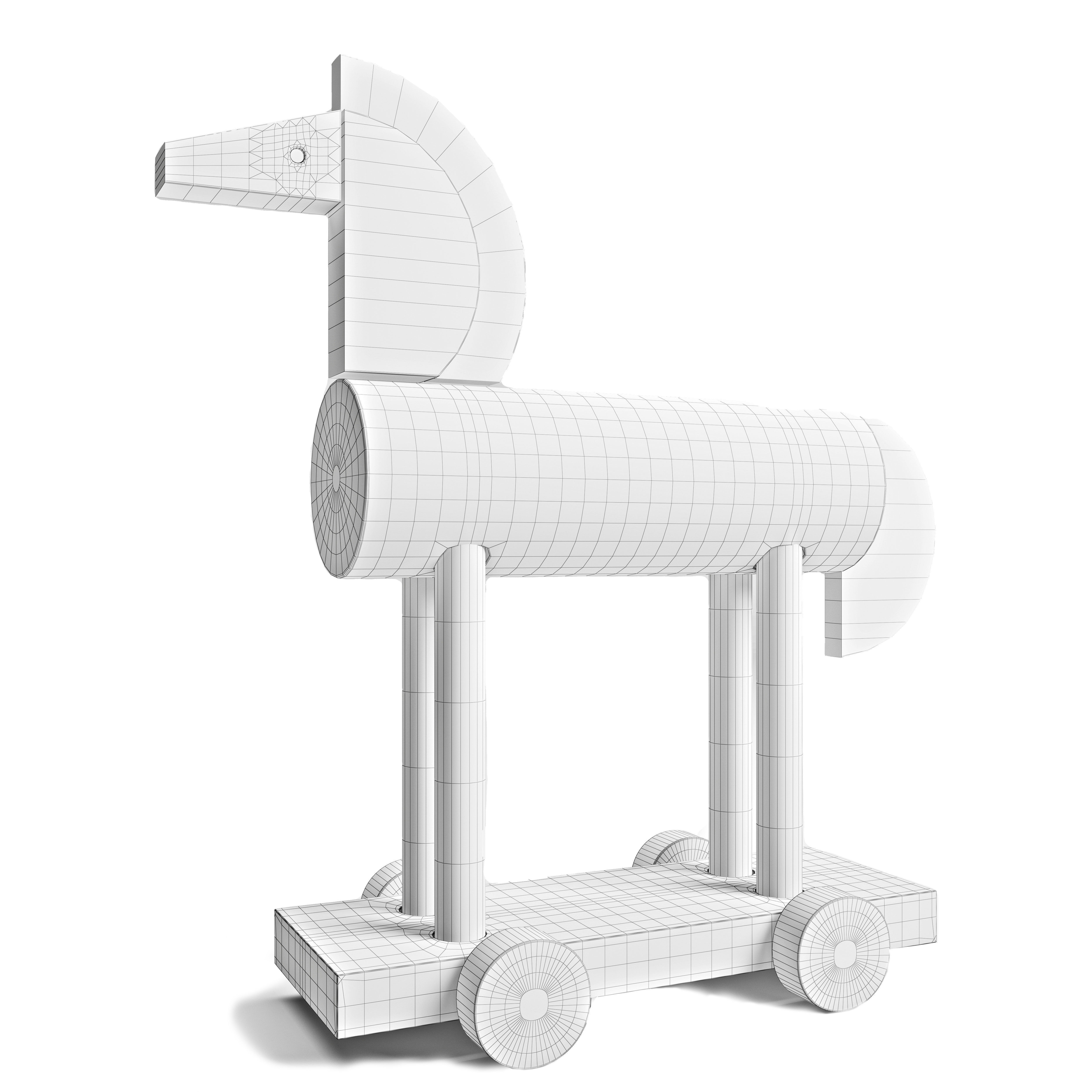 Kutulu The Wooden Horse 3D model CGTrader