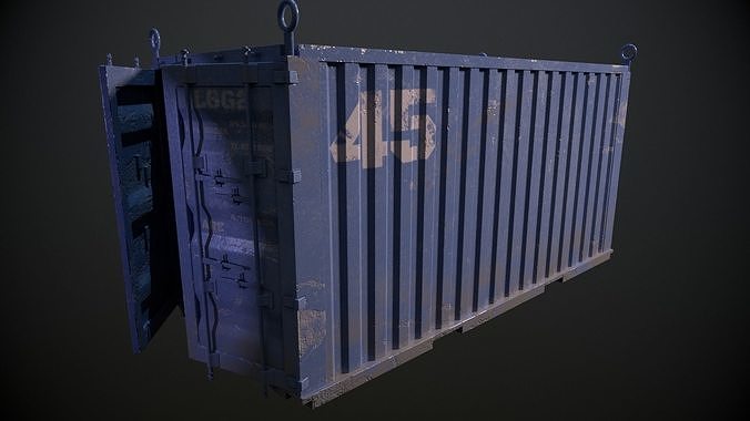 3D model Container VR / AR / low-poly | CGTrader
