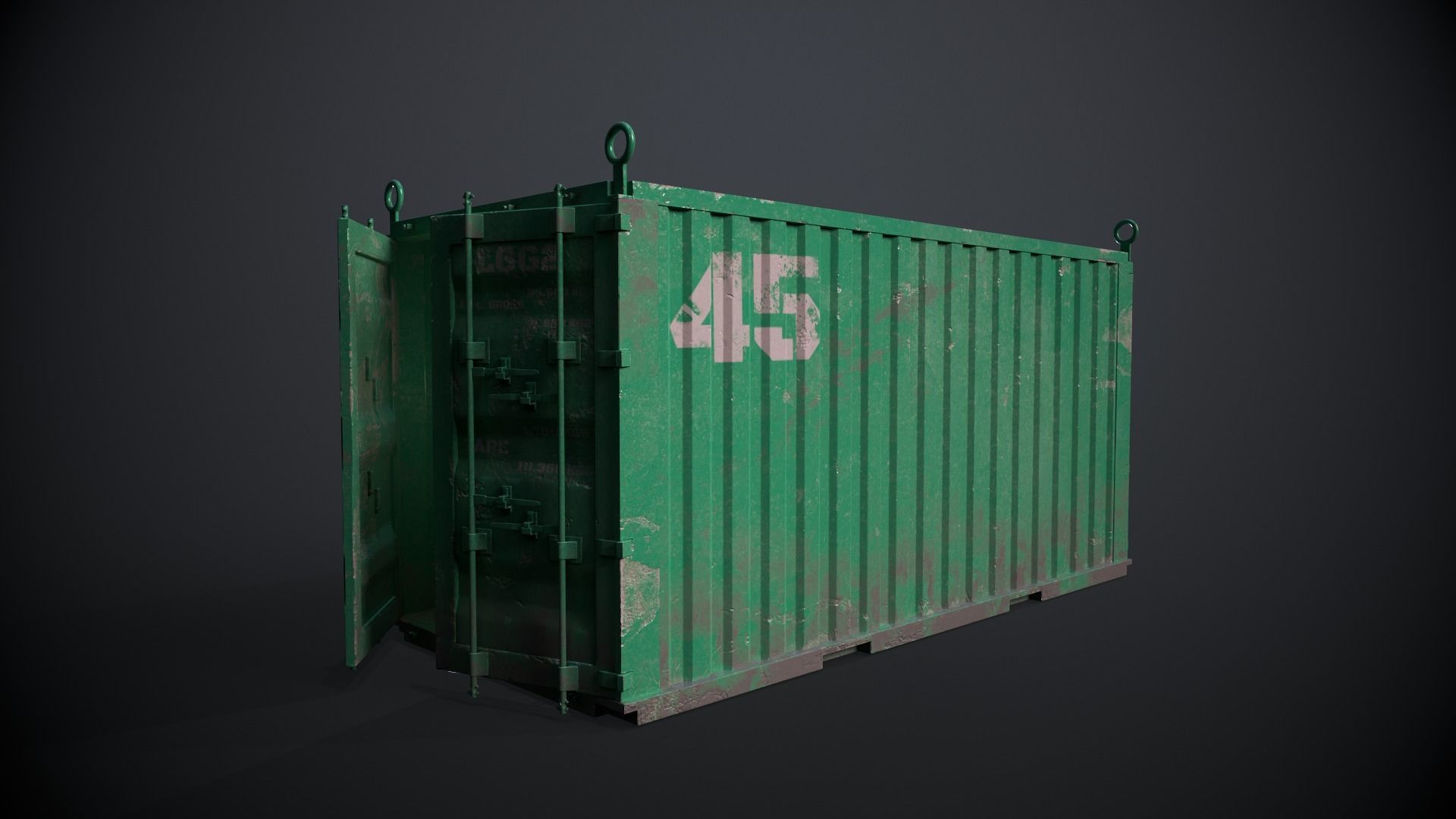 3D model Container VR / AR / low-poly | CGTrader