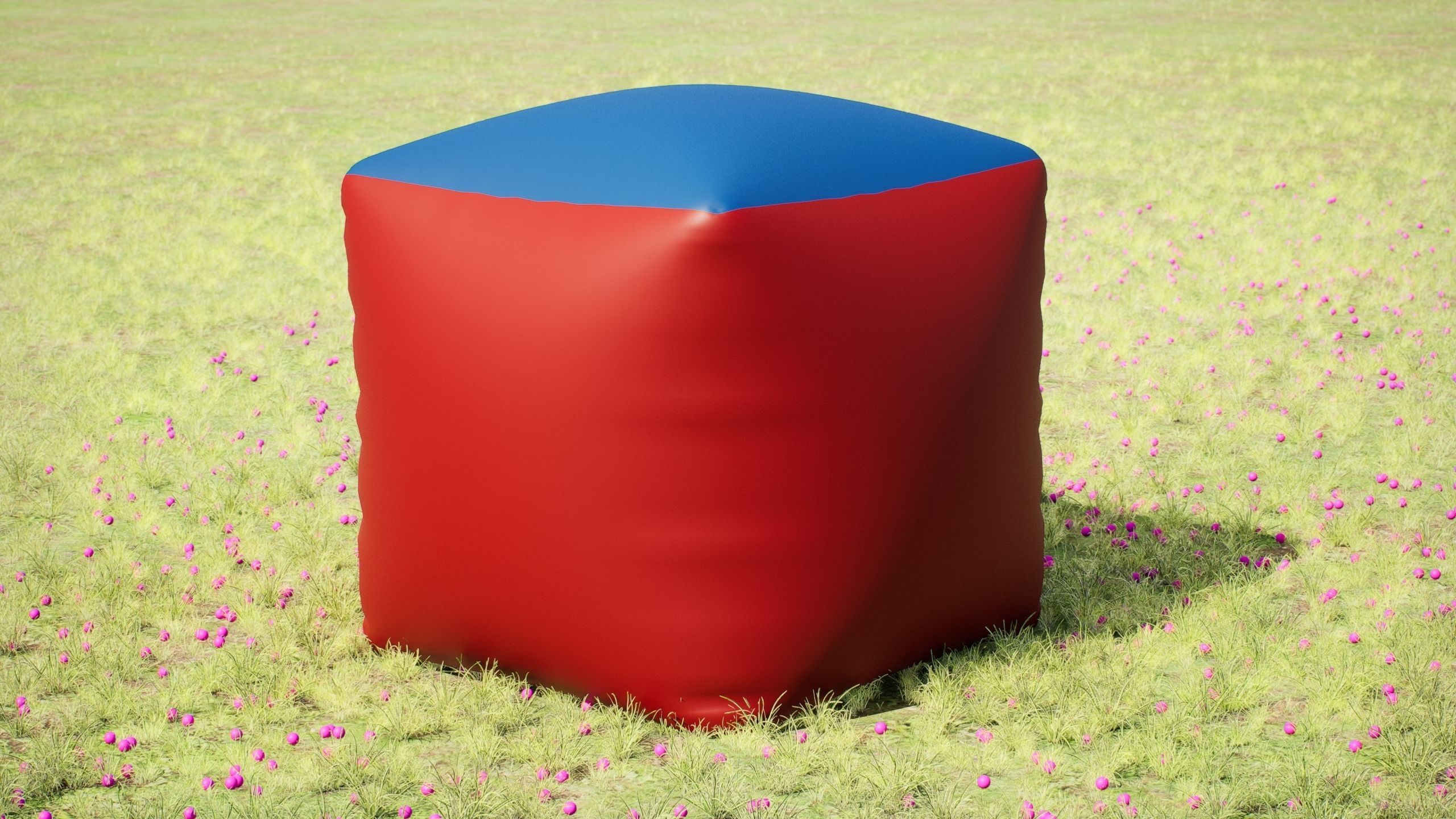 Paintball Bunker Brick Cube 3D model CGTrader