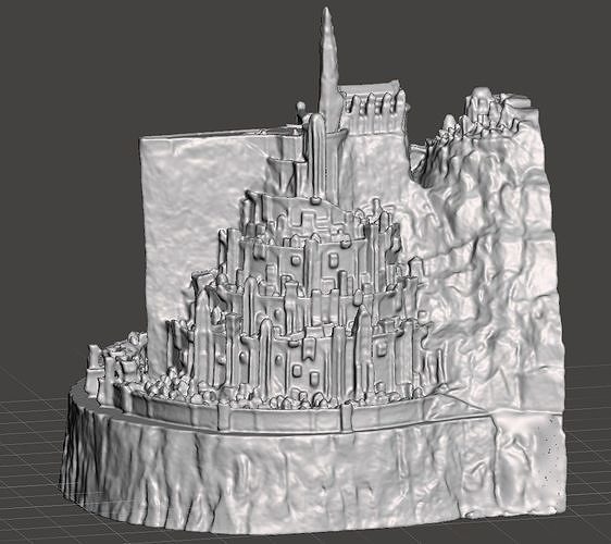 lotr Minas Tirith v2 3D model 3D printable | CGTrader