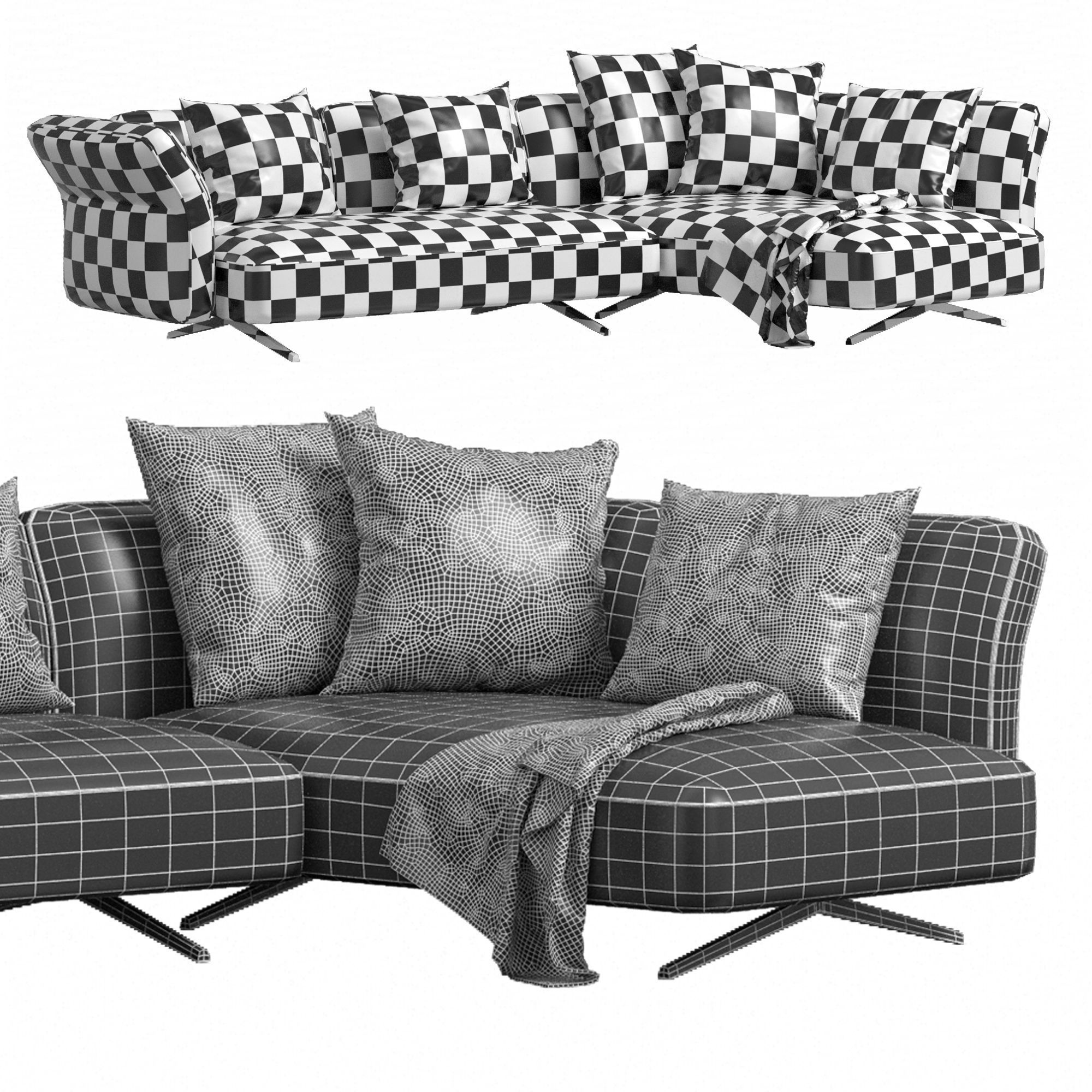 COSY Sofa By ART NOVA 3D model CGTrader