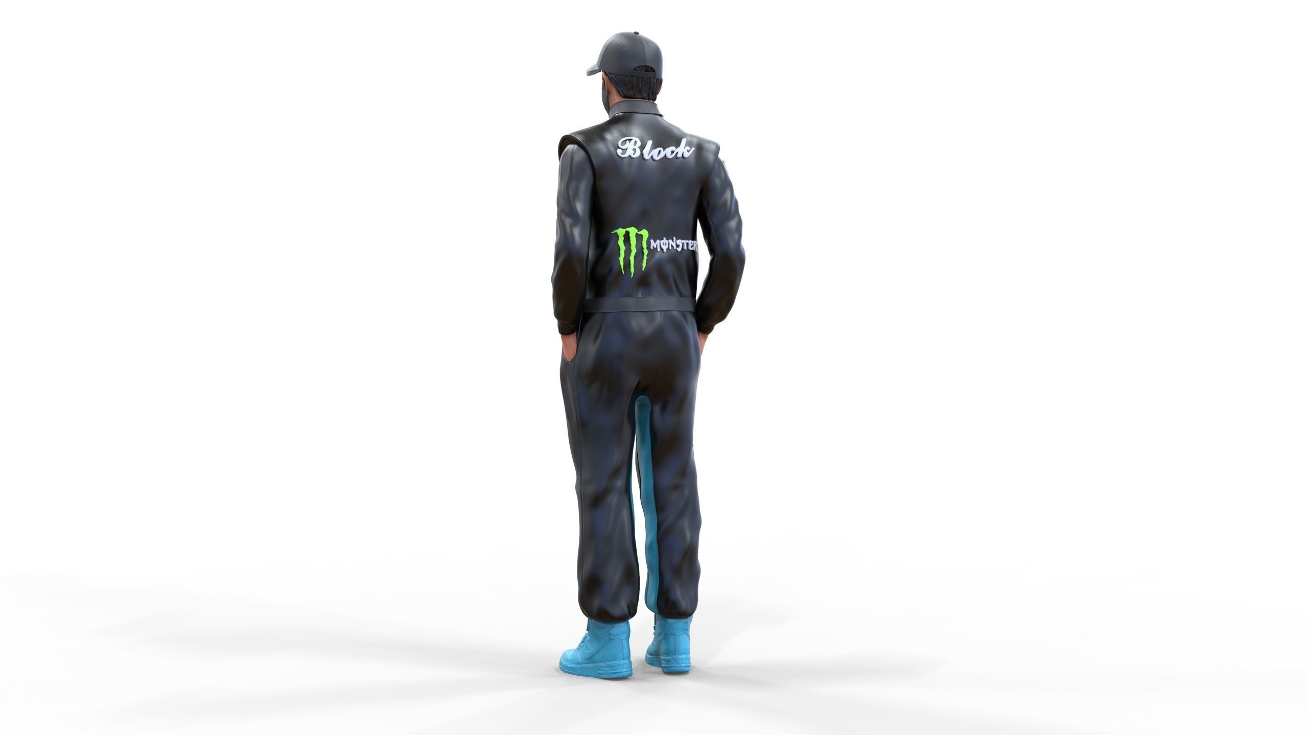 Ken Block American rally driver 3D model 3D printable | CGTrader