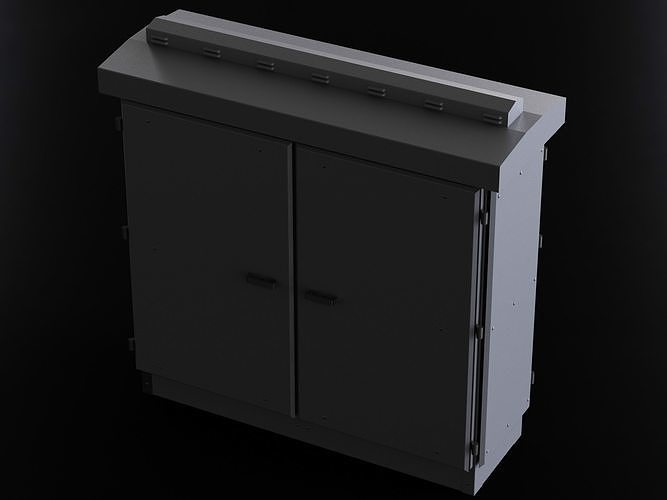 Waterproof Outdoor Electrical Enclosures 3D model rigged | CGTrader