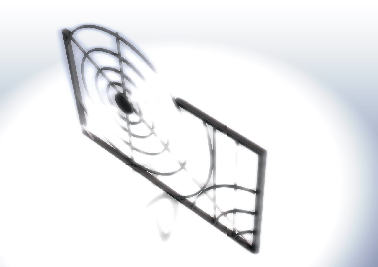 Target art panel 3D model CGTrader