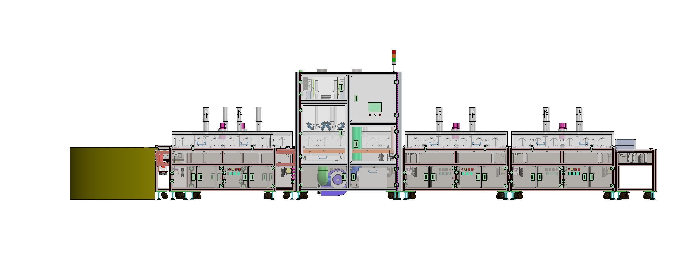 Automatic baking tunnel furnace 3D model CGTrader