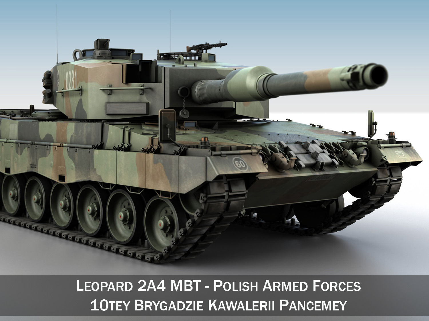 Leopard 2a4 Mbt Polish Armed Forces Ii 3d Model