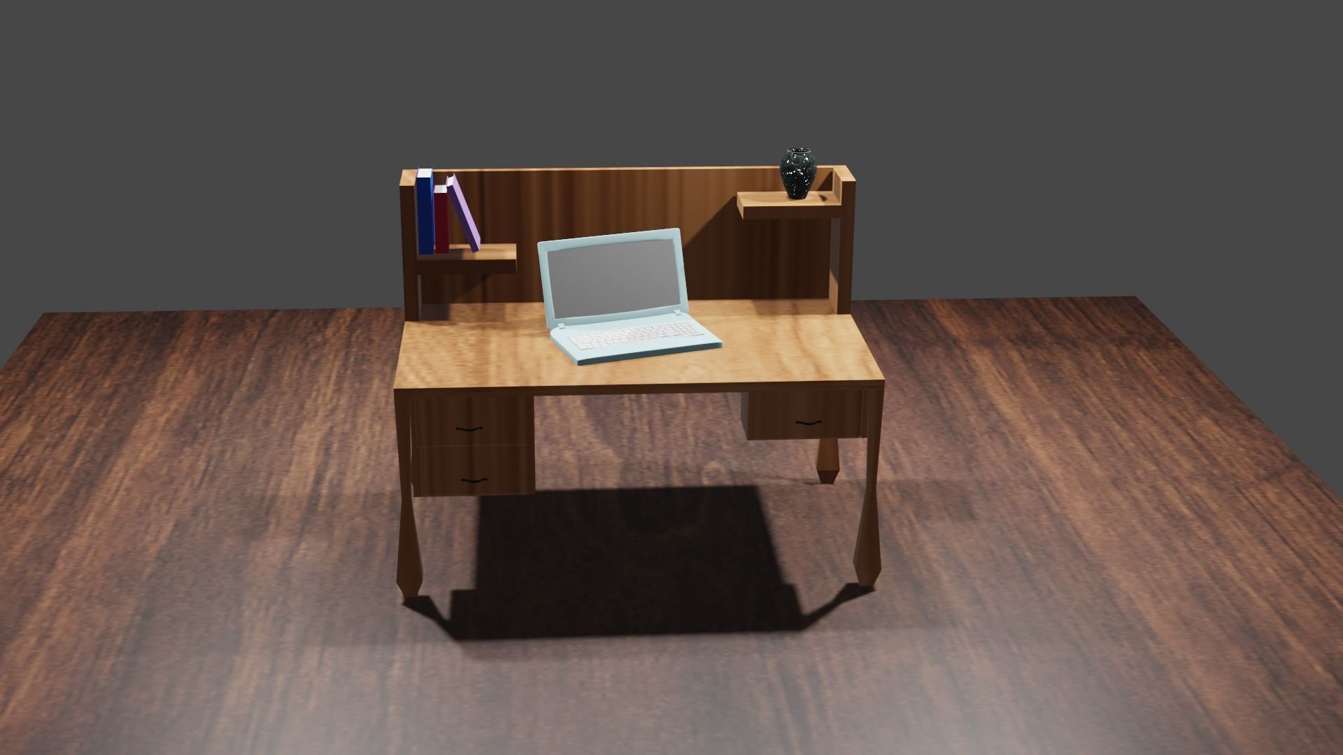 3D model Low poly Computer table model VR / AR / low-poly | CGTrader