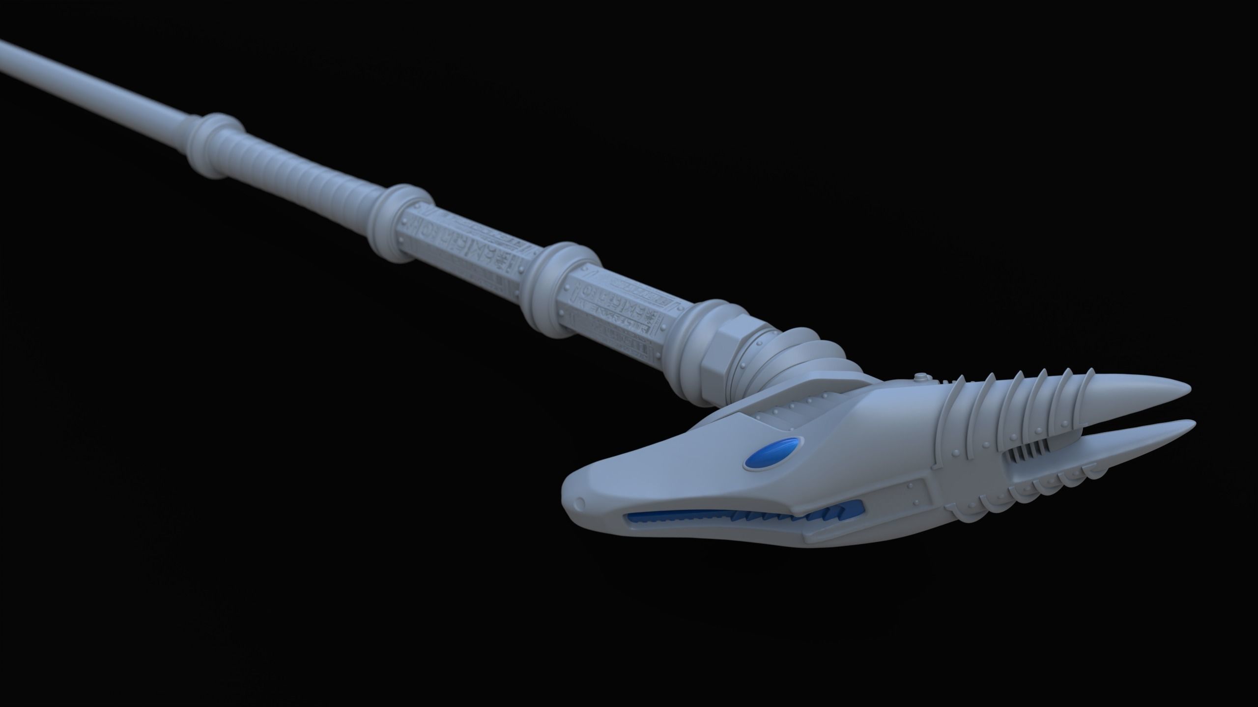 The staff of Anubis 3D model CGTrader