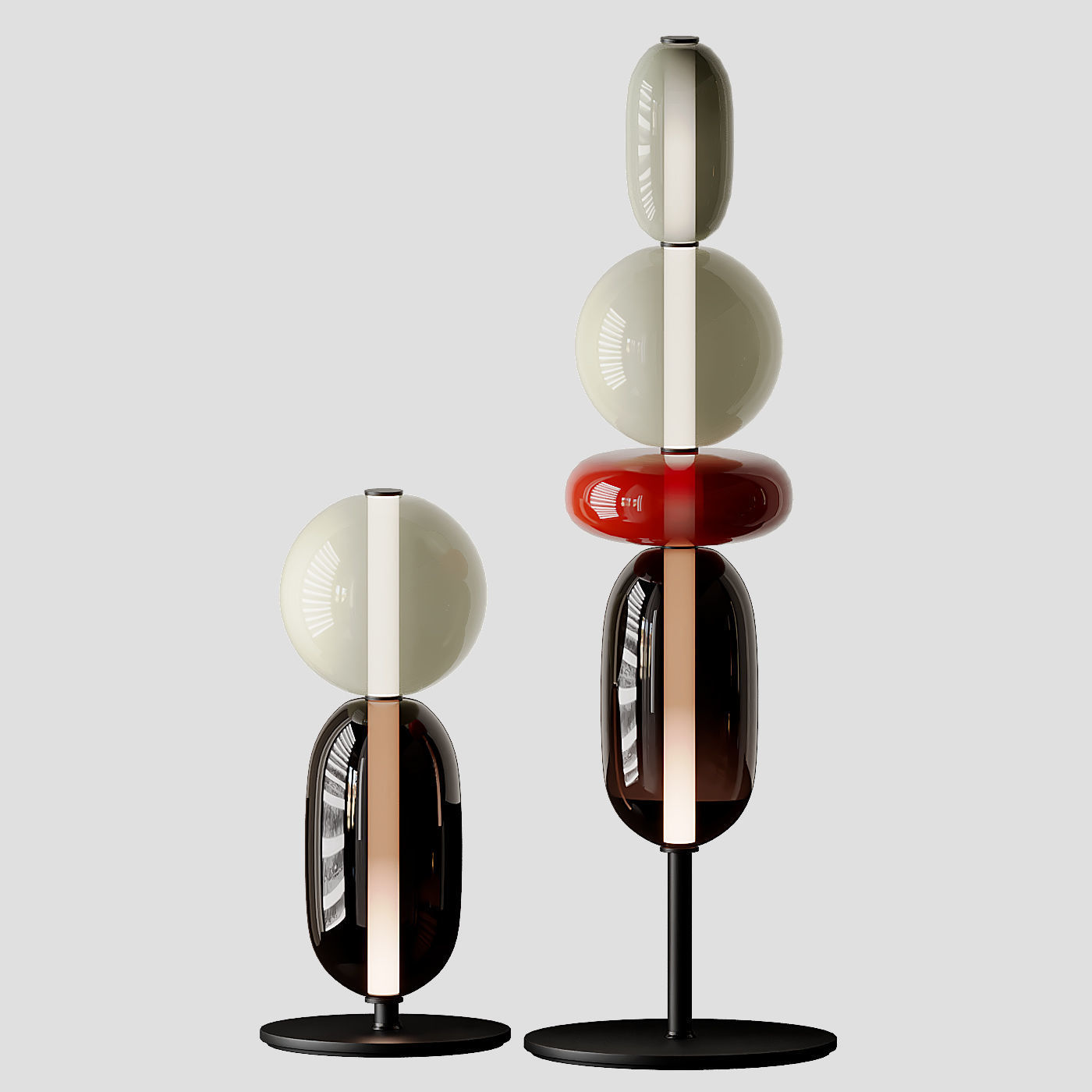 PEBBLES FLOOR LIGHT from Bomma 3D model CGTrader