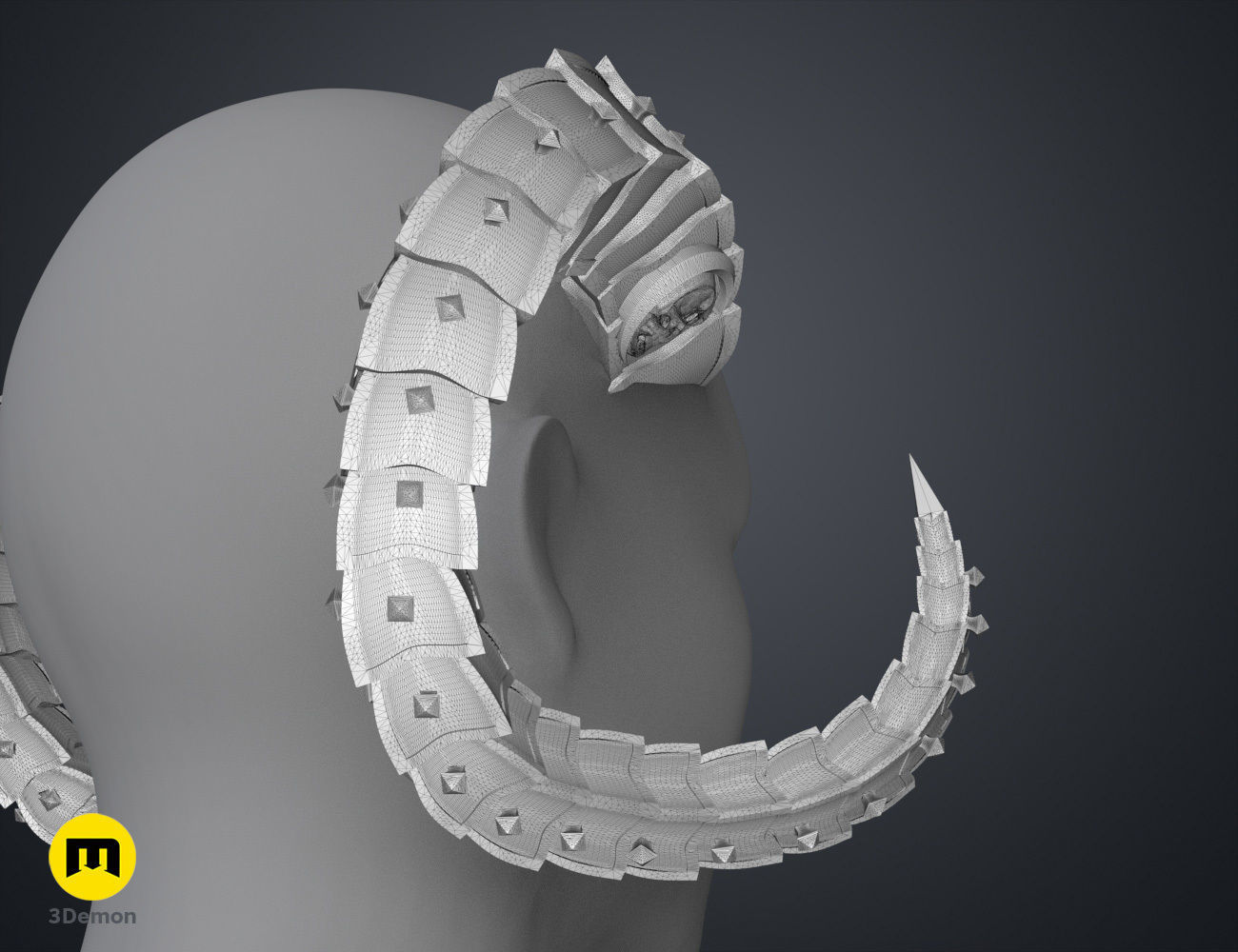 Metal Horns 3D model 3D printable | CGTrader