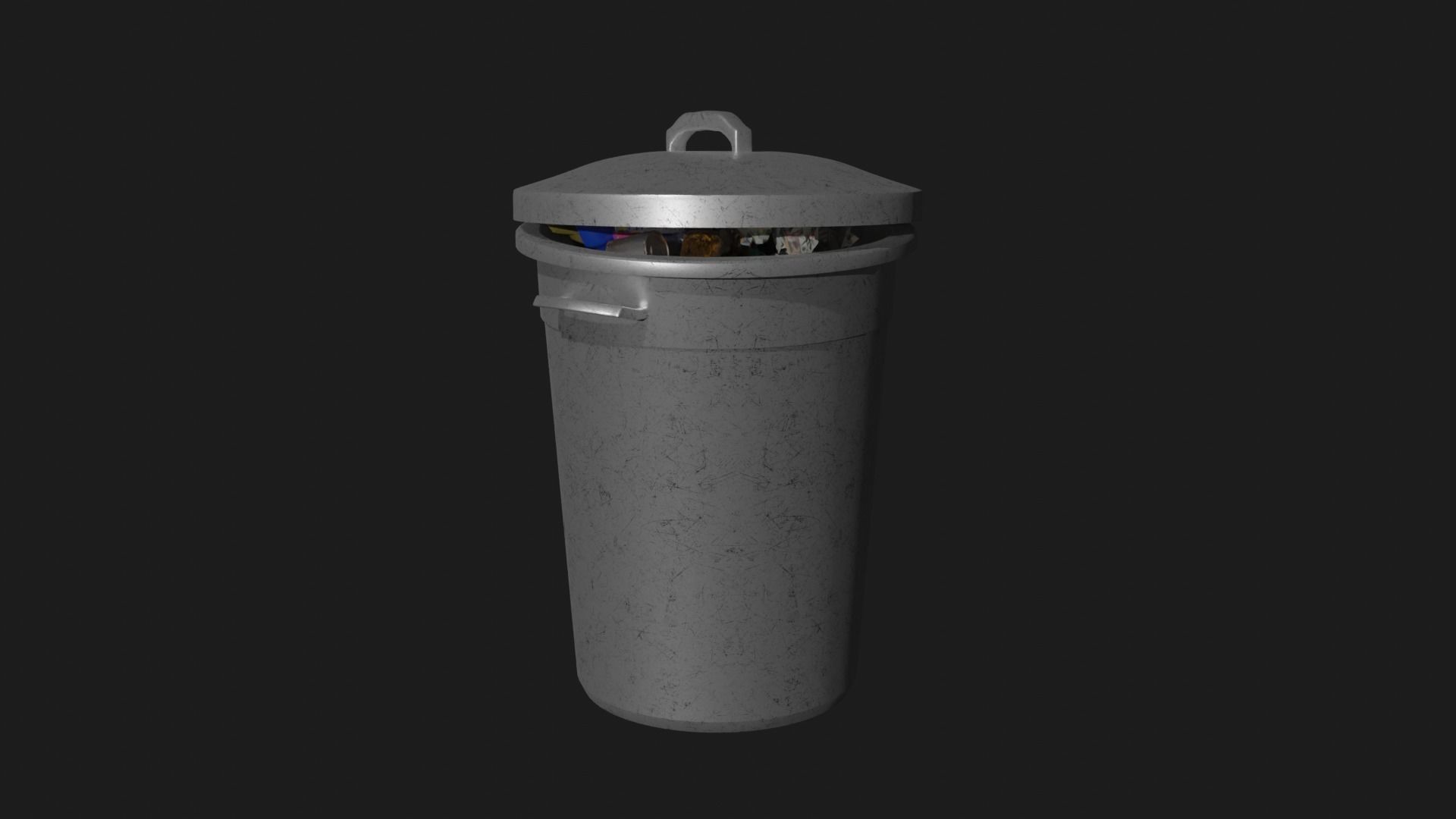Trash Can City Trash Urban trash free VR / AR / lowpoly 3D model