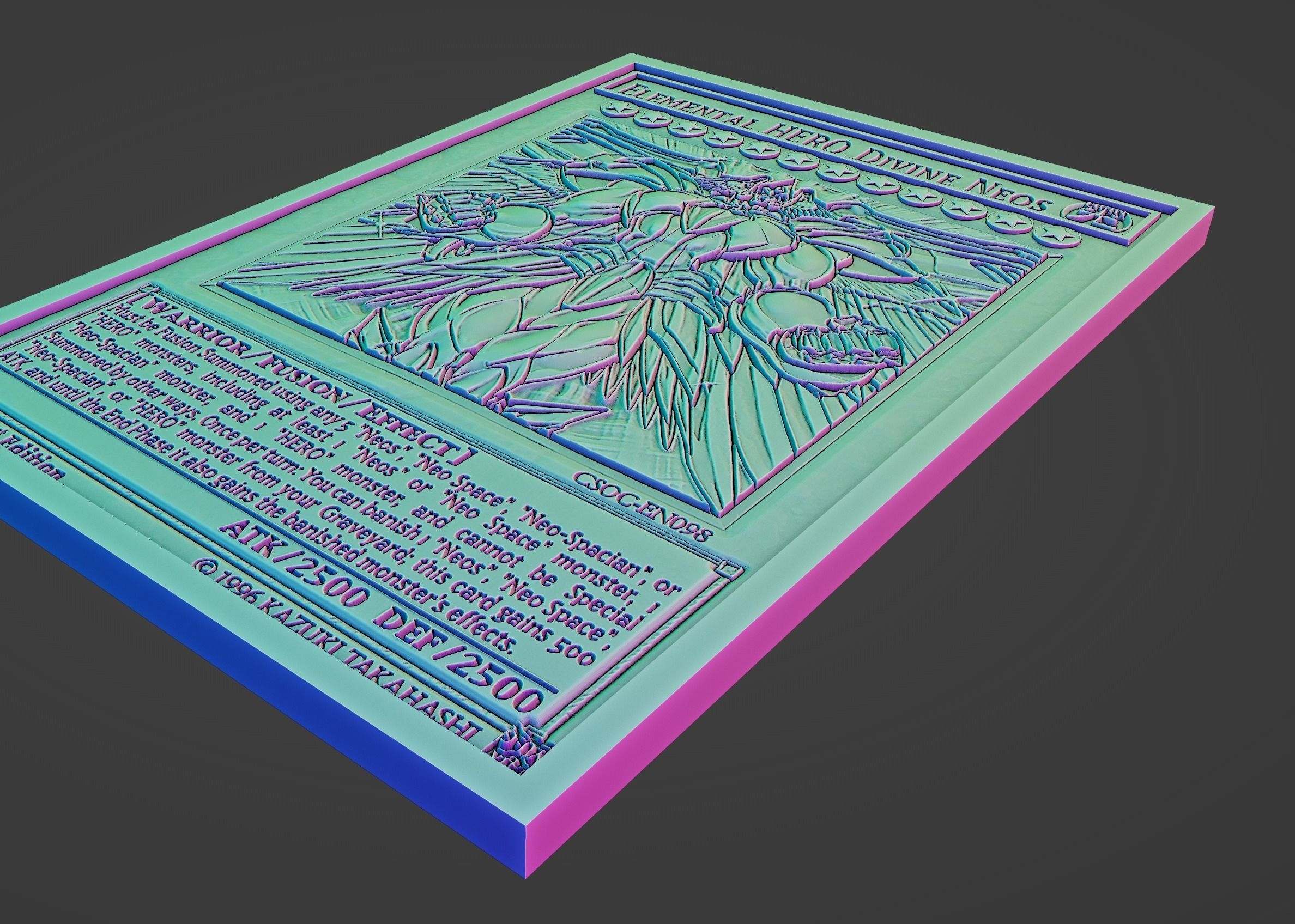 elemental hero divine neos - yugioh 3D model 3D printable | CGTrader