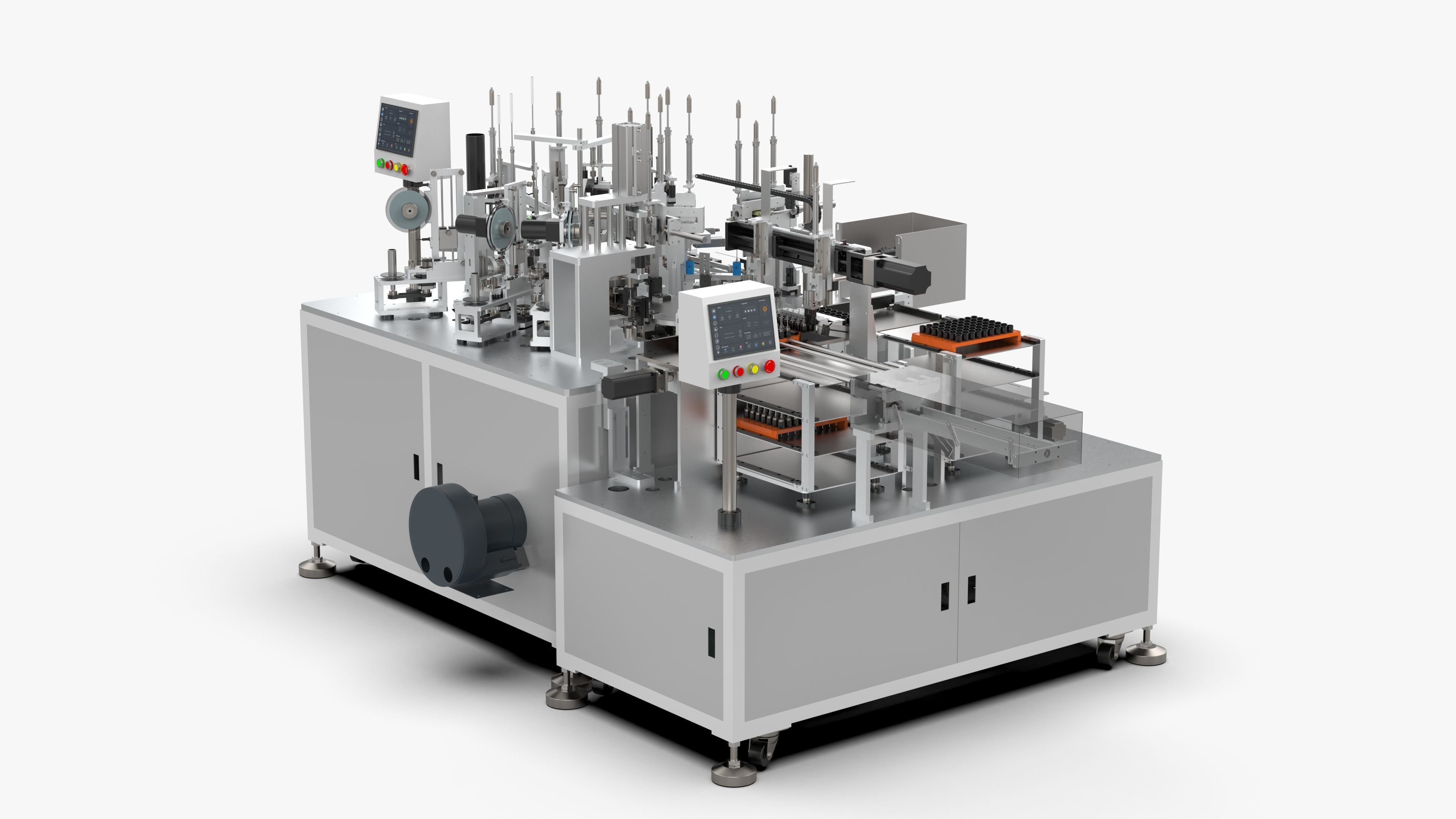 Automatic Micro Rotor Motor Processing and Assembly Machine 3D model