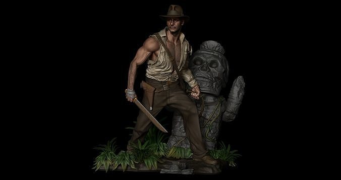 Indiana Jones 3D model 3D printable | CGTrader