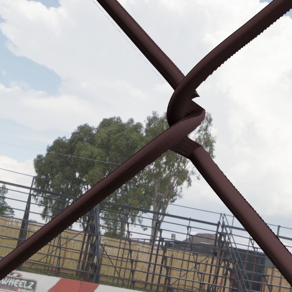 Rabitz wire netting 2 x 2 x 1 14 inch rusty black metal Texture | CGTrader