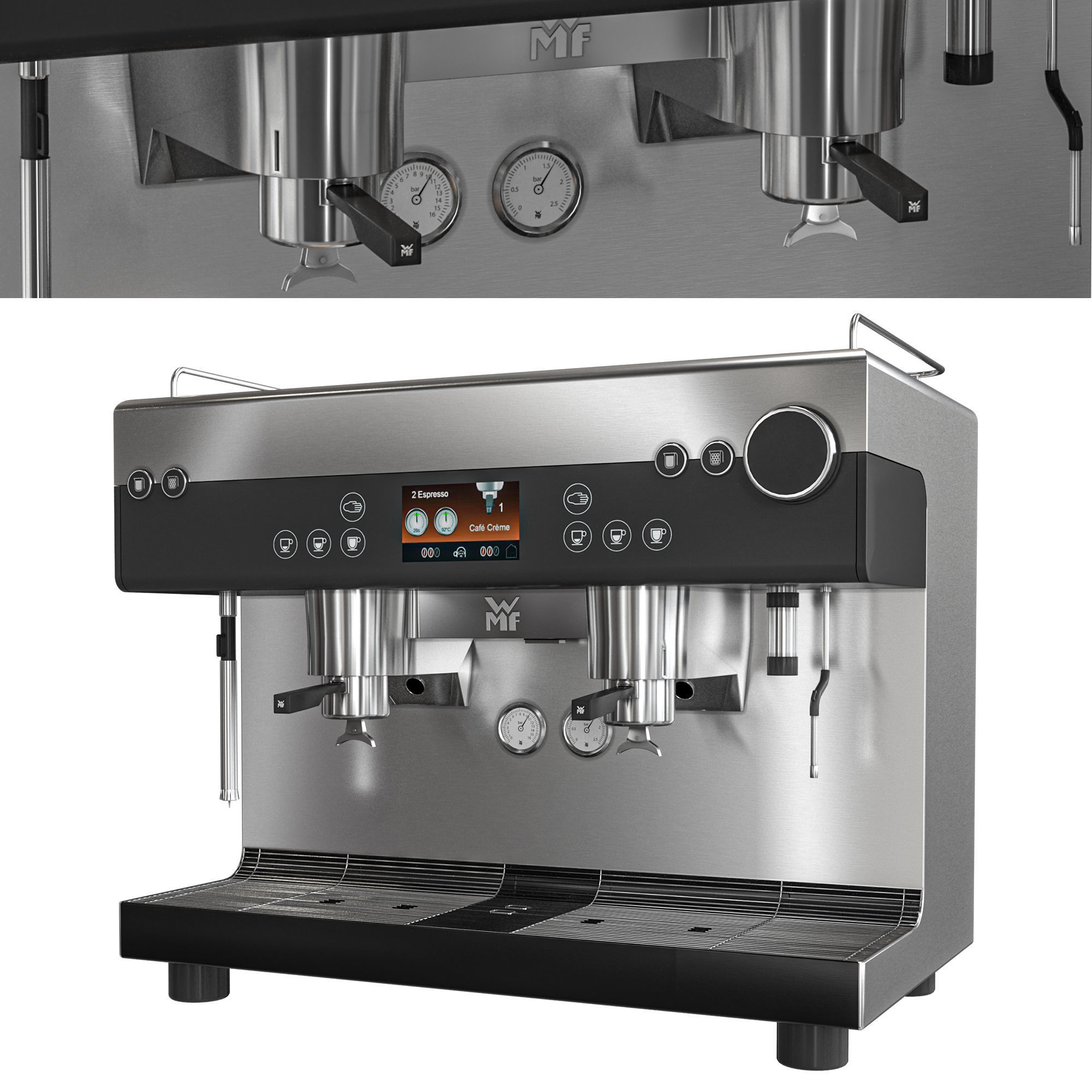 wmf coffee machines collection 3D model CGTrader