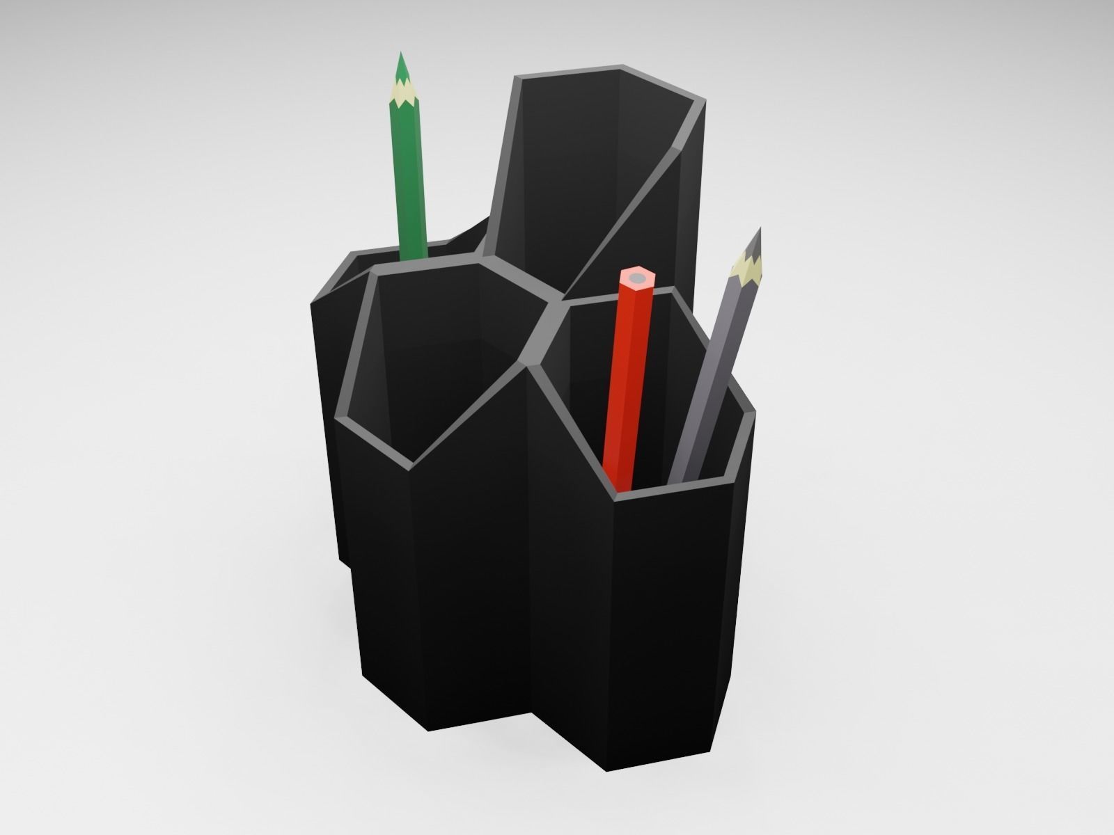 Pencil and pen organizer Holder 3D print model 3D model 3D printable
