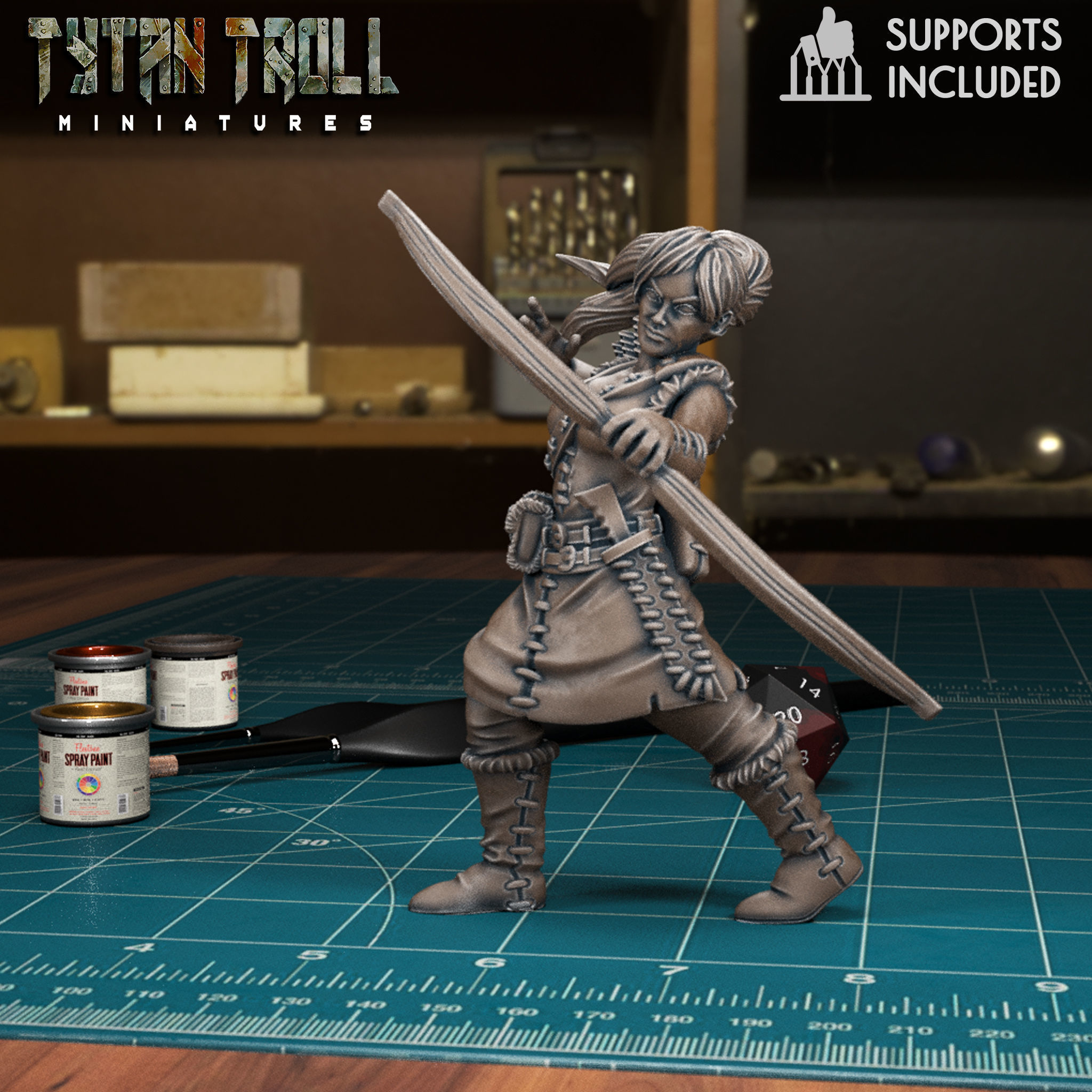 Bandit Archer Pre Supported 3D Model 3D Printable CGTrader
