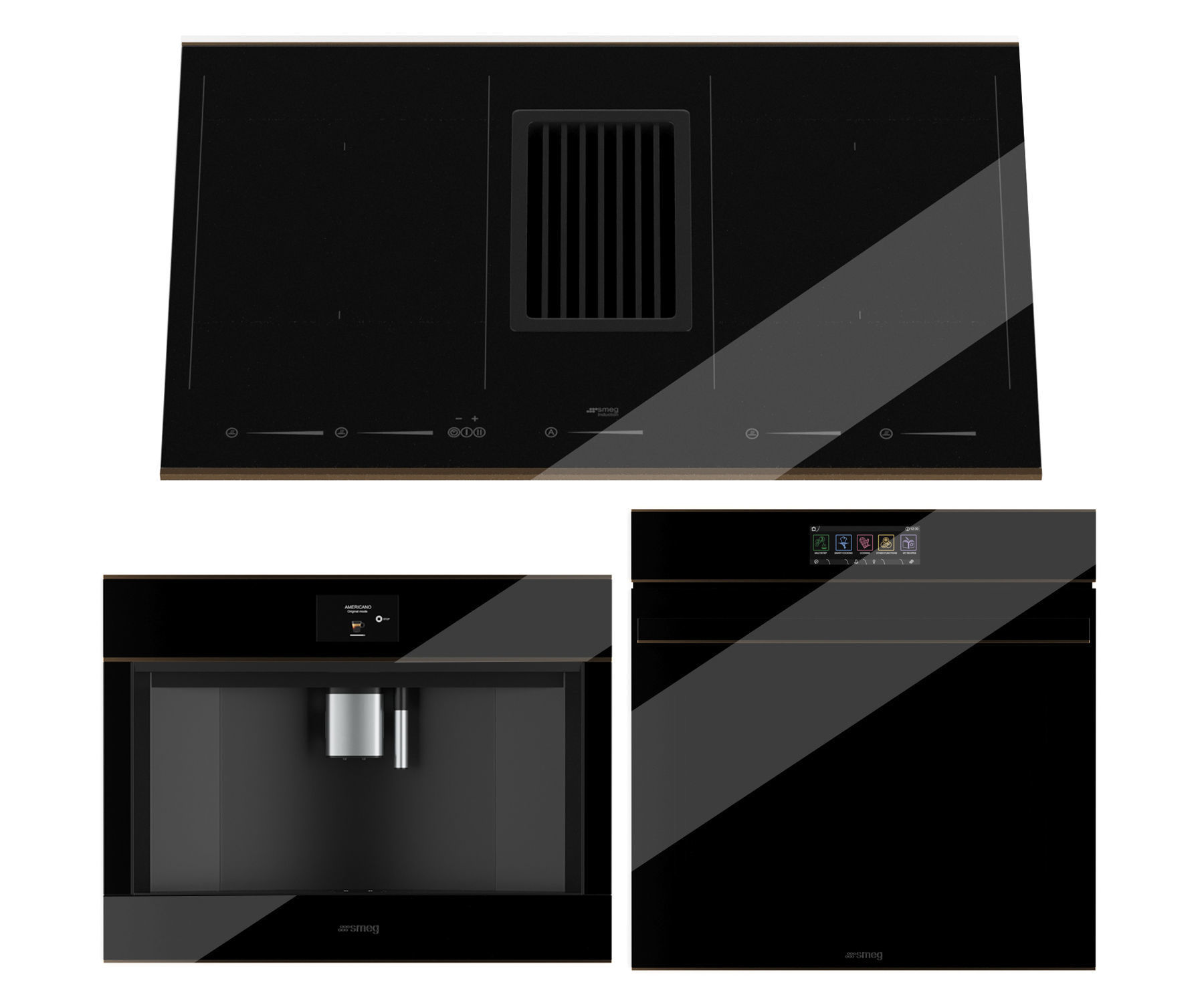 SMEG kitchen appliance set 3D model CGTrader