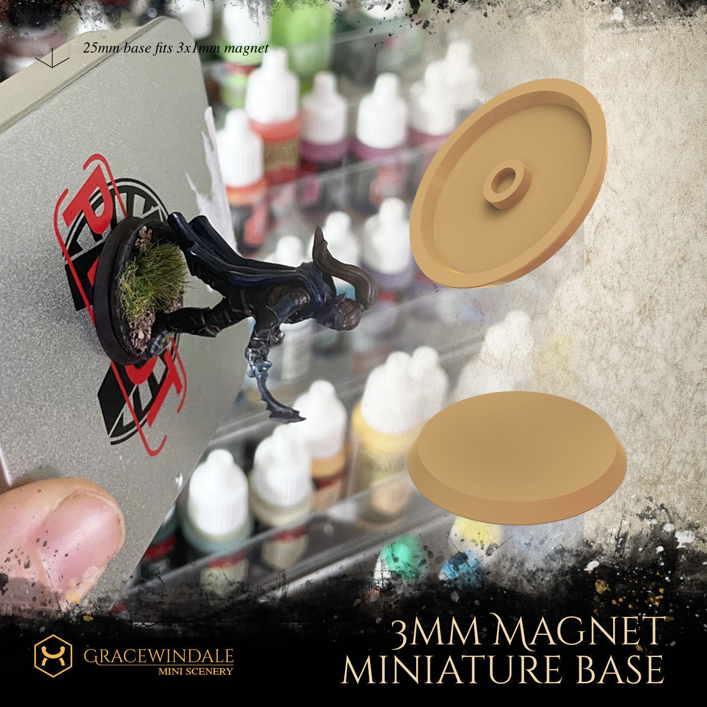 Model Kit Magnet Magnet Miniature Base free 3D model 3D printable | CGTrader