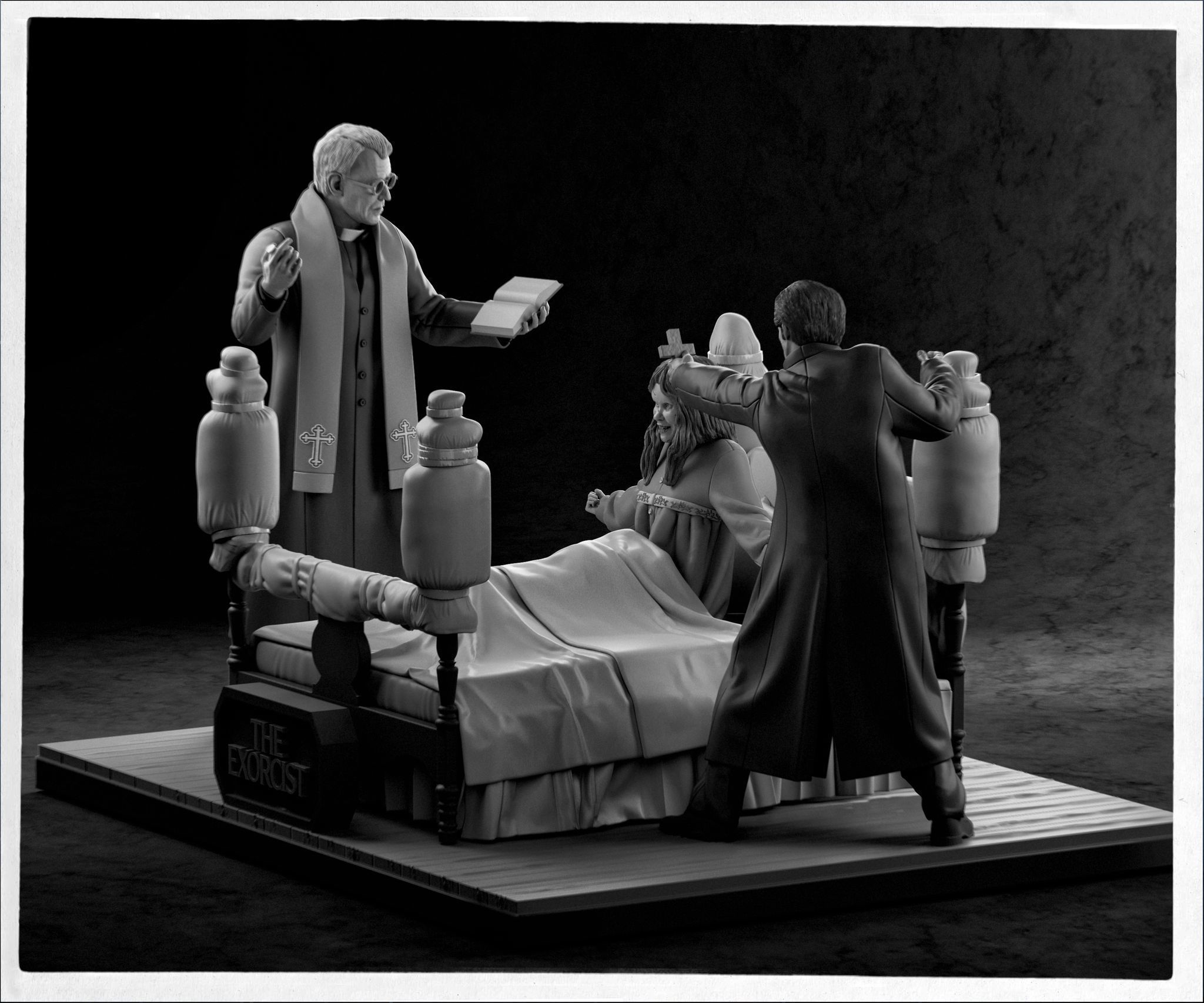 Exorcist 3 Figure Diorama Statue 3D model 3D printable CGTrader