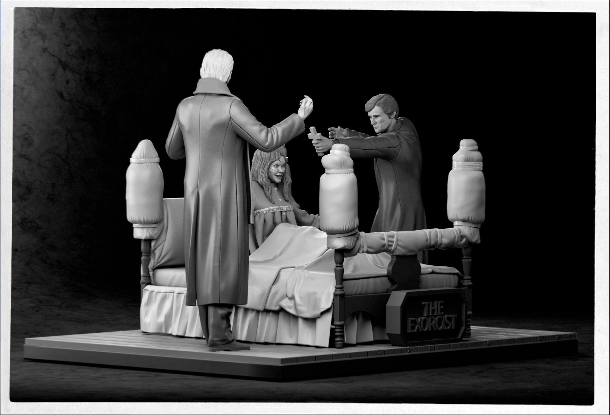 Exorcist 3 Figure Diorama Statue 3D model 3D printable CGTrader