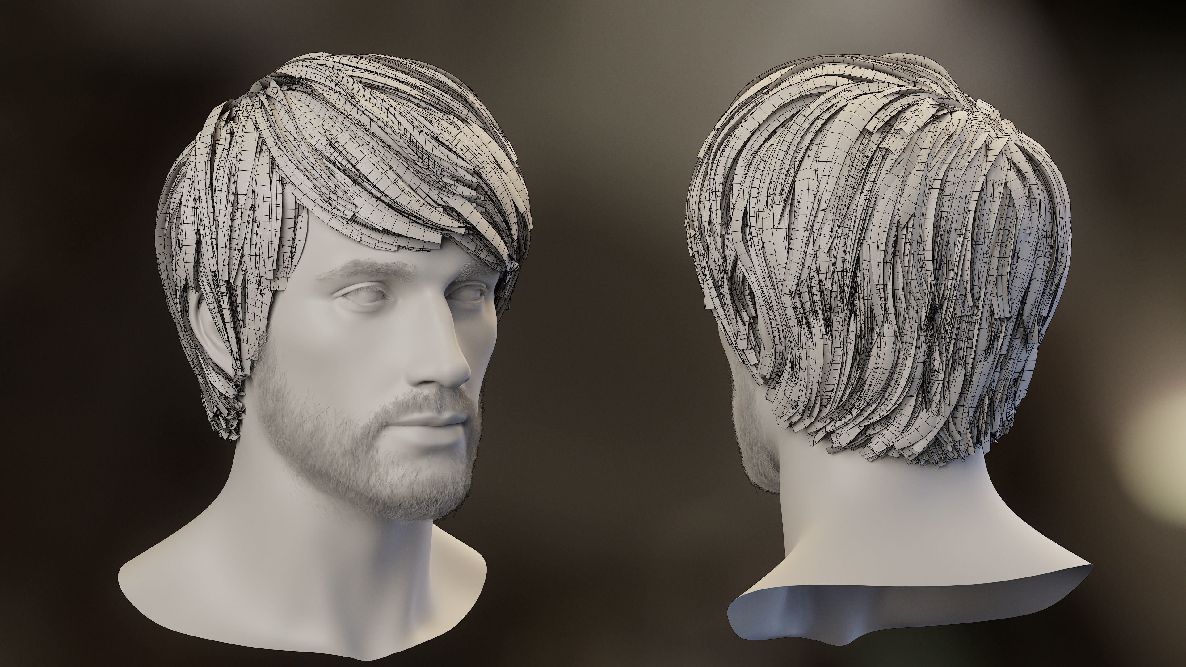 10 Hair Card Hairstyles VFX Grace 3D model | CGTrader